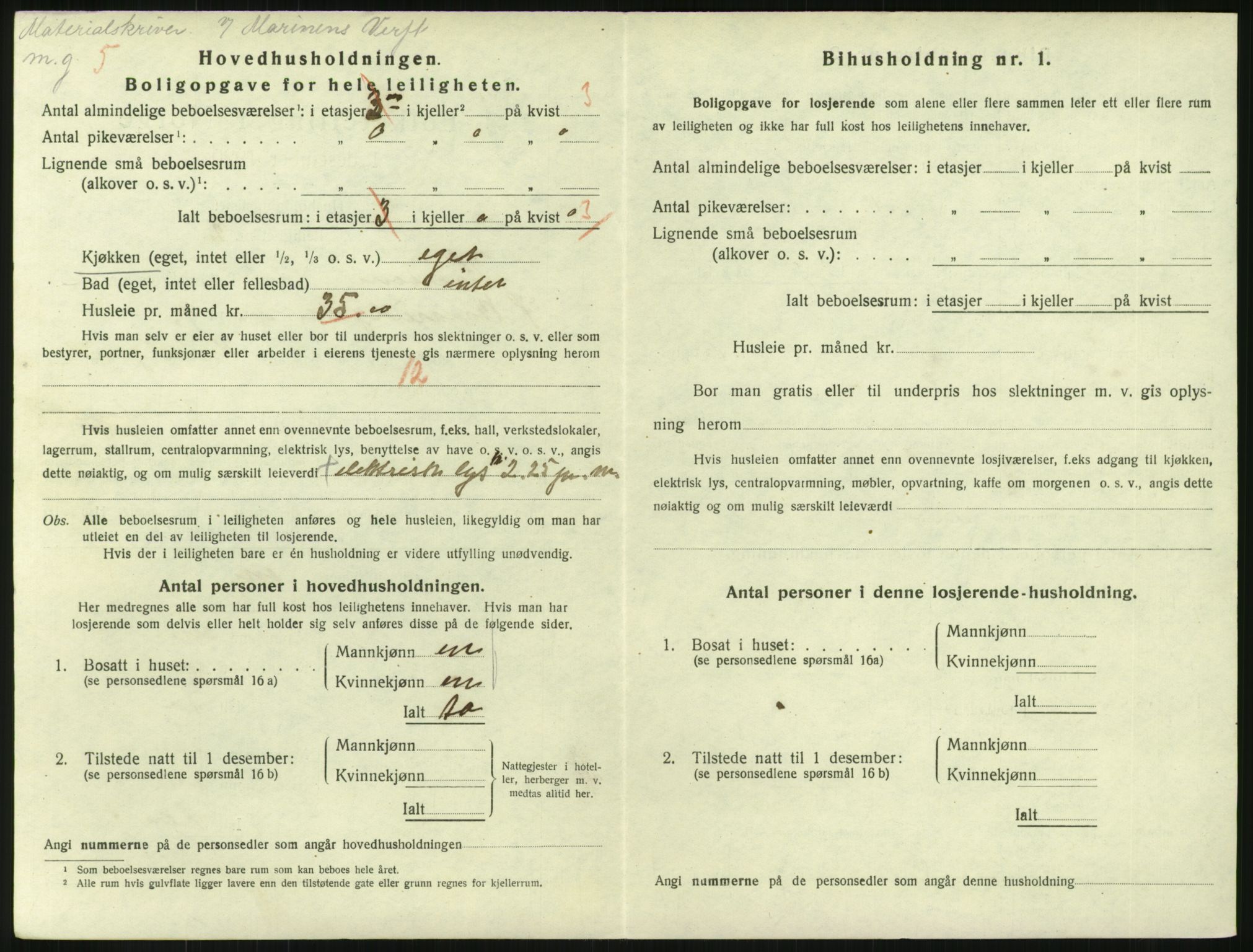 SAKO, 1920 census for Horten, 1920, p. 3602