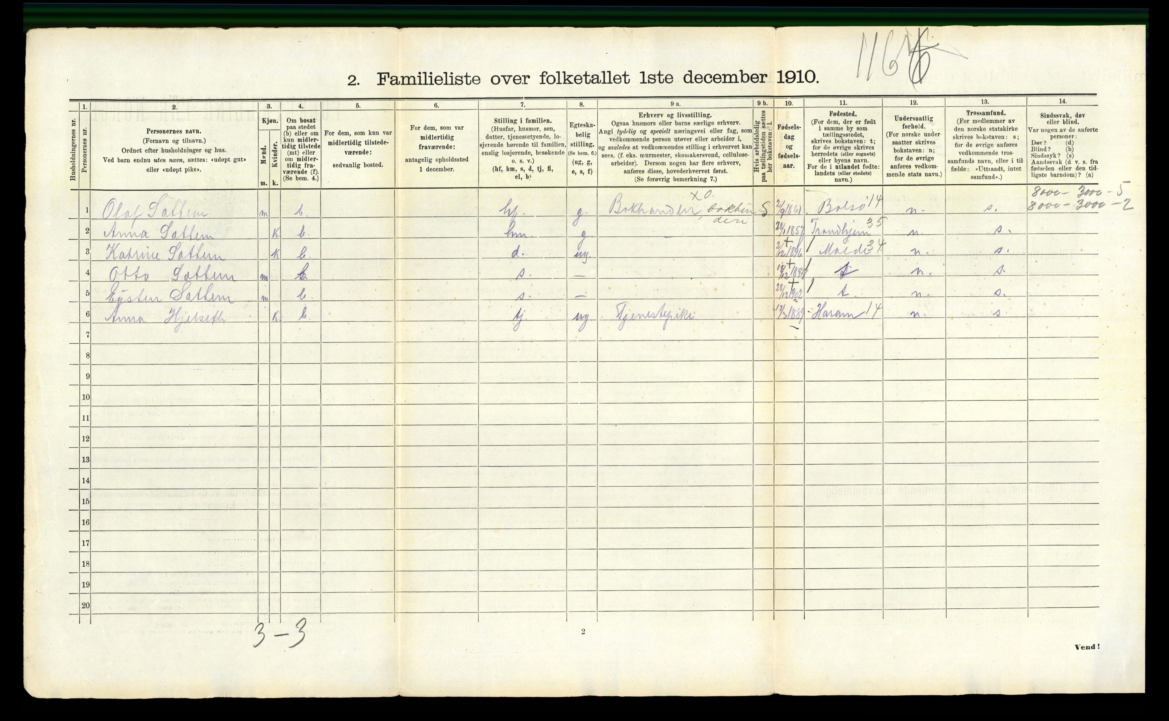 RA, 1910 census for Molde, 1910, p. 744