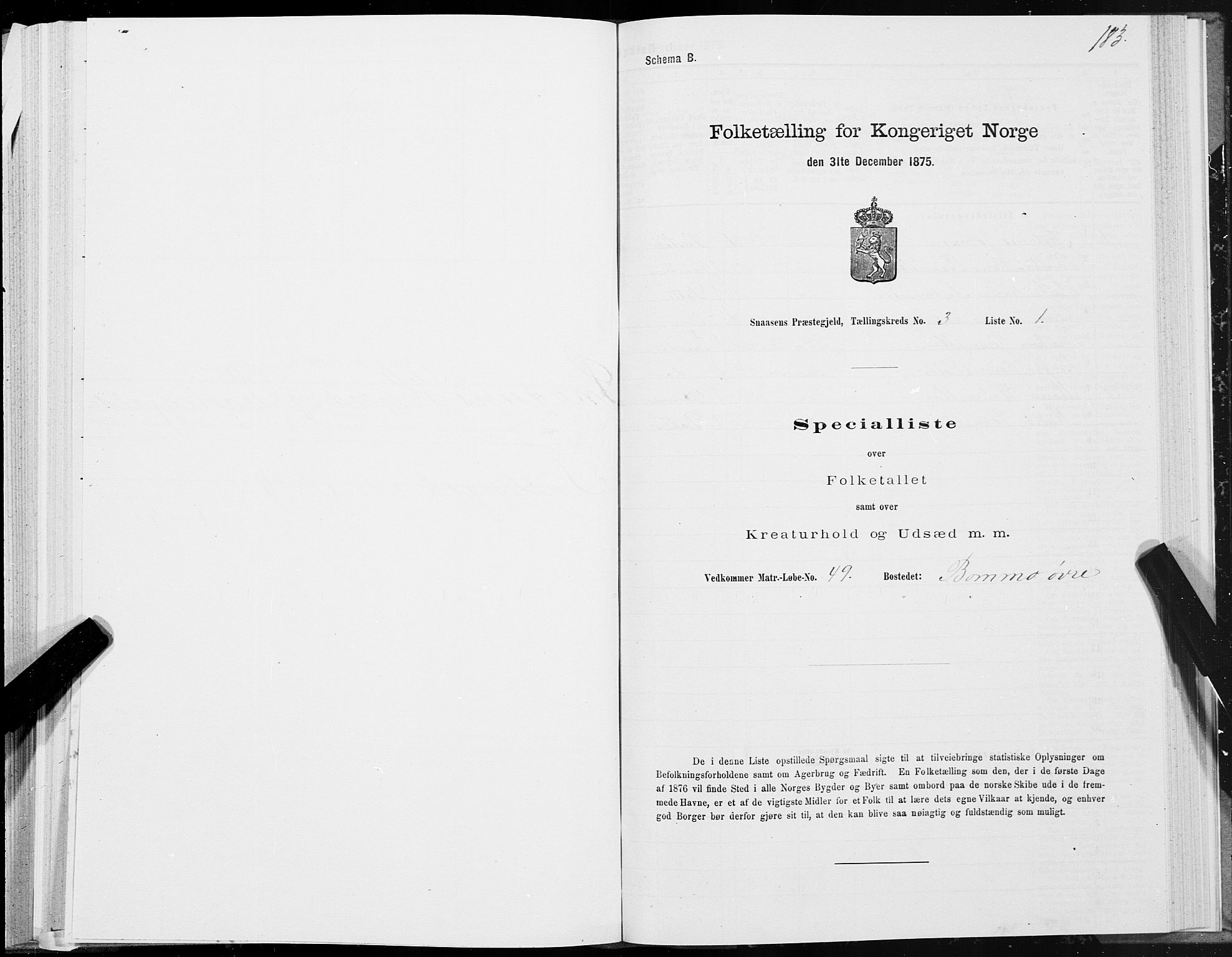 SAT, 1875 census for 1736P Snåsa, 1875, p. 1183