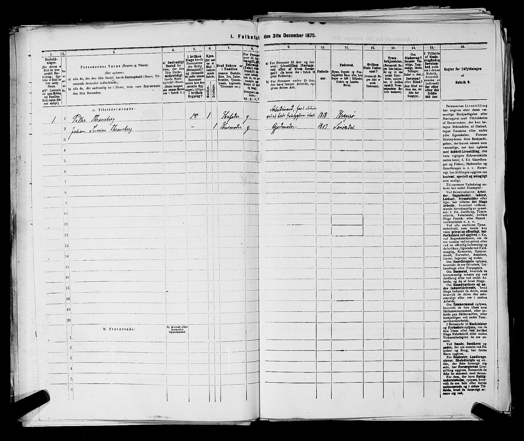 SAKO, 1875 census for 0801P Kragerø, 1875, p. 470