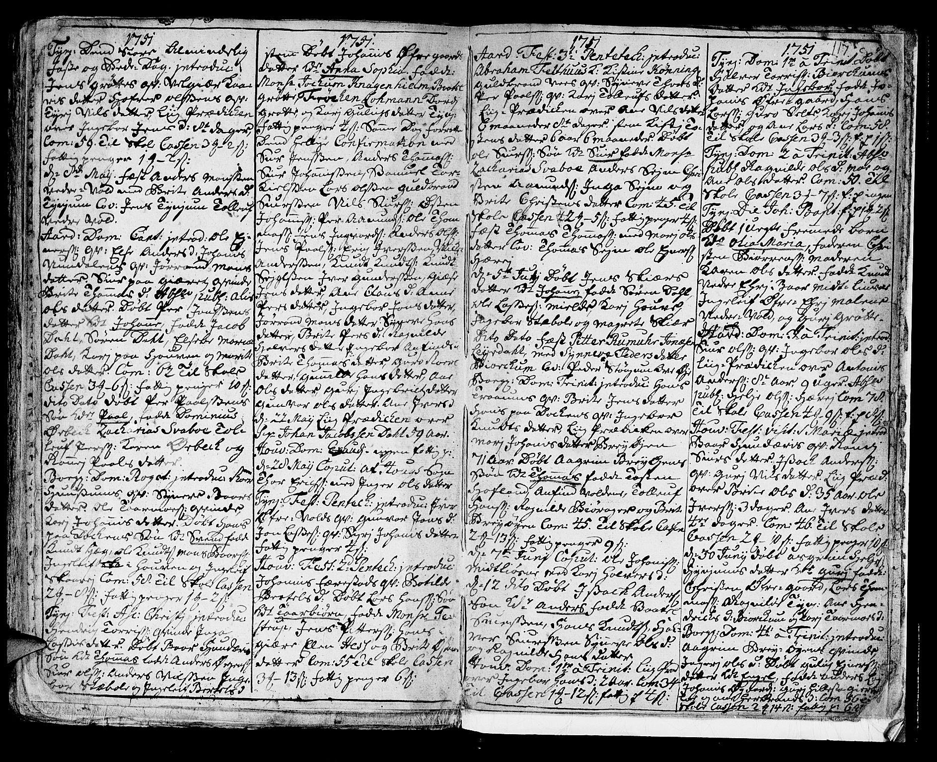 Lærdal sokneprestembete, SAB/A-81201: Parish register (official) no. A 1, 1711-1752, p. 117