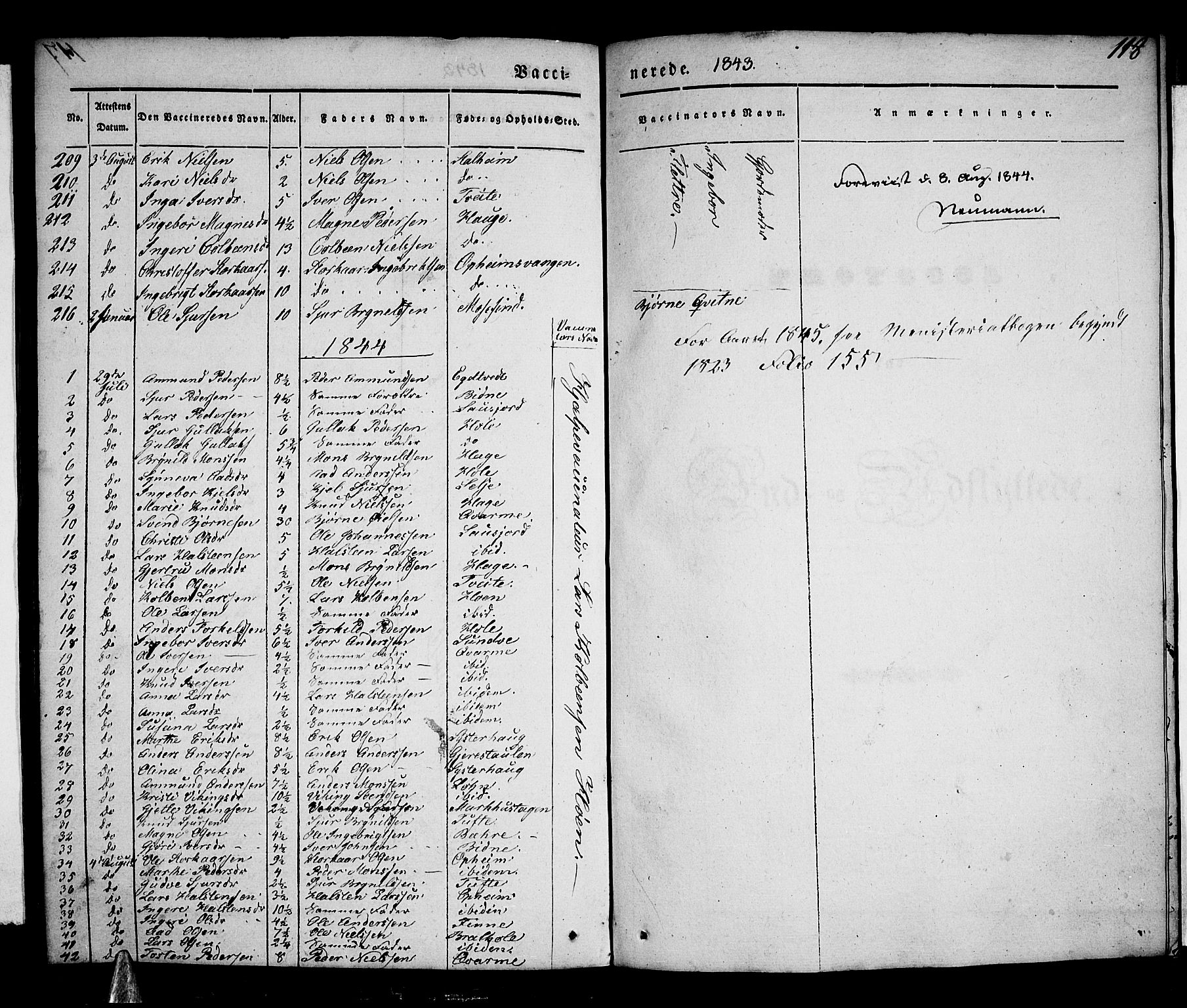 Voss sokneprestembete, AV/SAB-A-79001/H/Haa: Parish register (official) no. A 14, 1837-1847, p. 118