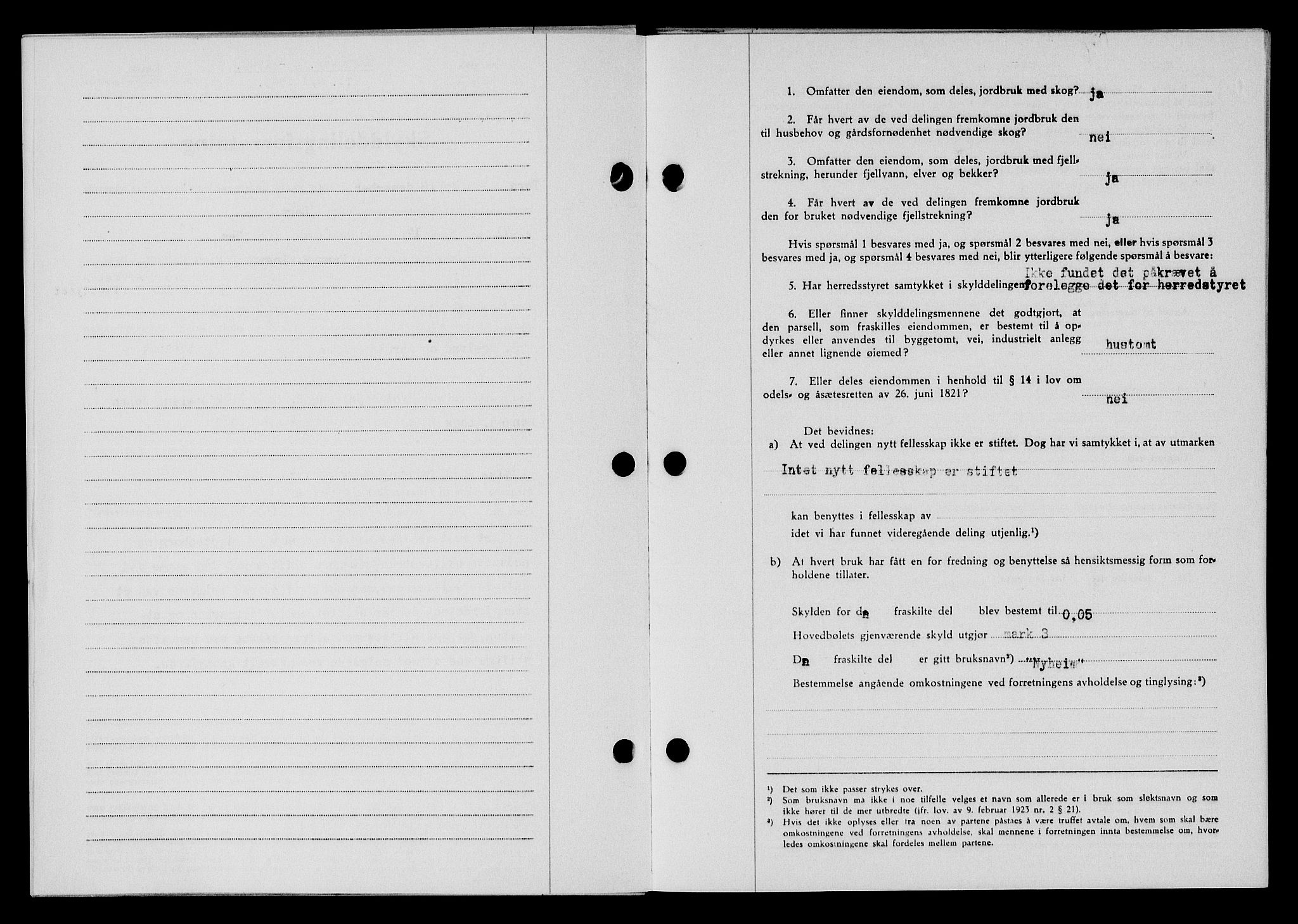 Flekkefjord sorenskriveri, SAK/1221-0001/G/Gb/Gba/L0059: Mortgage book no. A-7, 1944-1945, Diary no: : 6/1945
