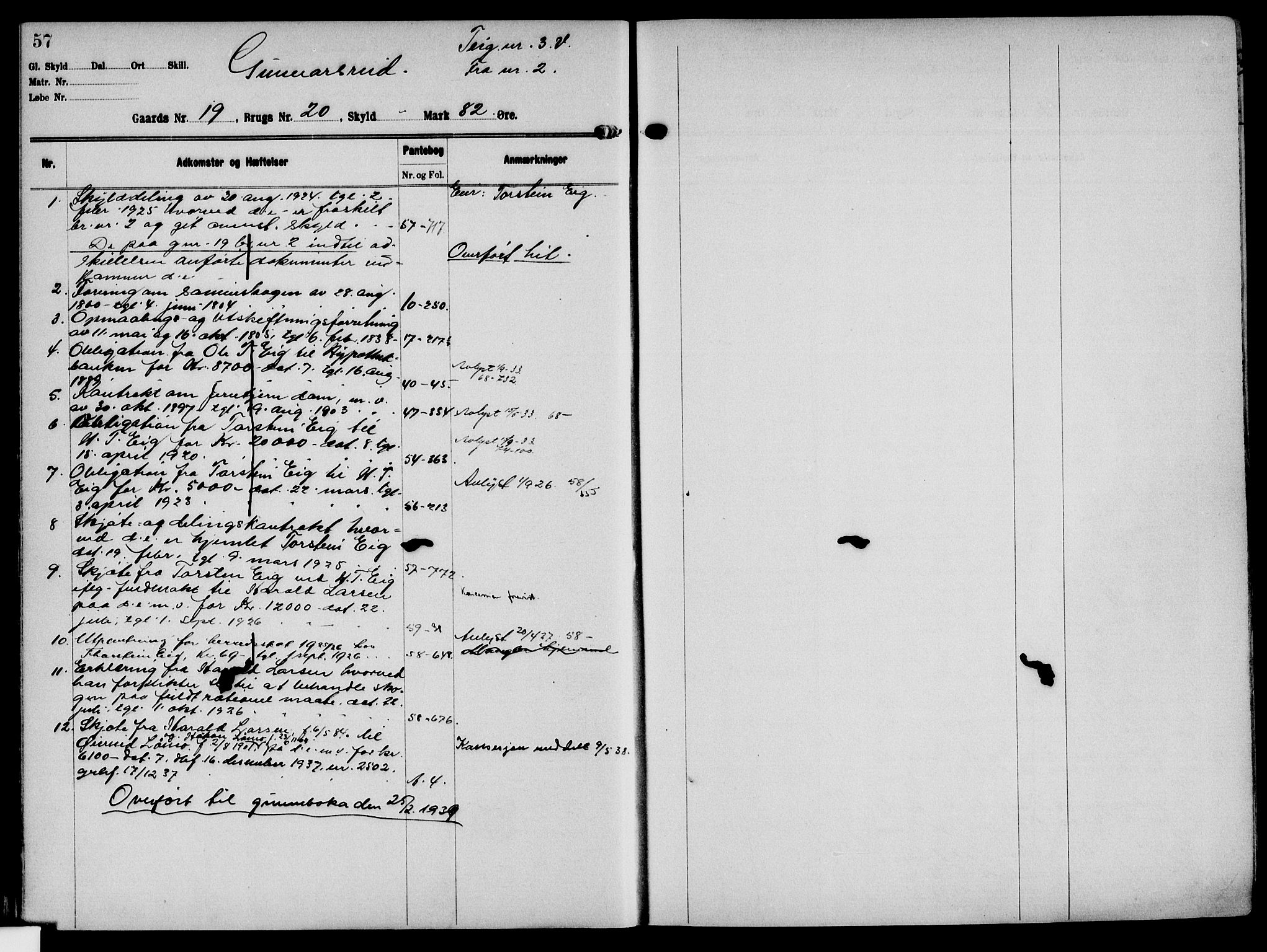 Solør tingrett, AV/SAH-TING-008/H/Ha/Hak/L0002: Mortgage register no. II, 1900-1935, p. 57