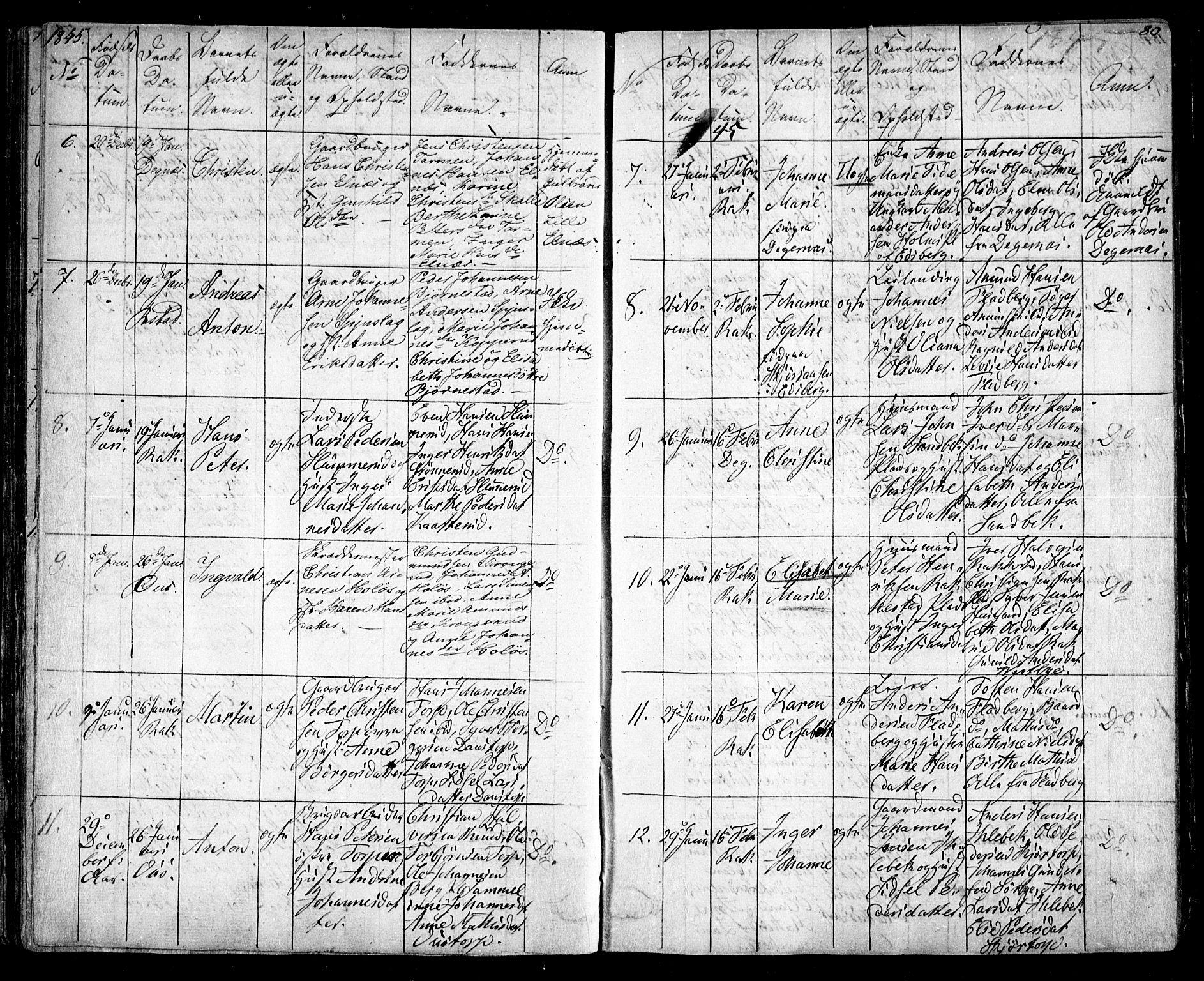 Rakkestad prestekontor Kirkebøker, AV/SAO-A-2008/F/Fa/L0008: Parish register (official) no. I 8, 1842-1849, p. 79-80