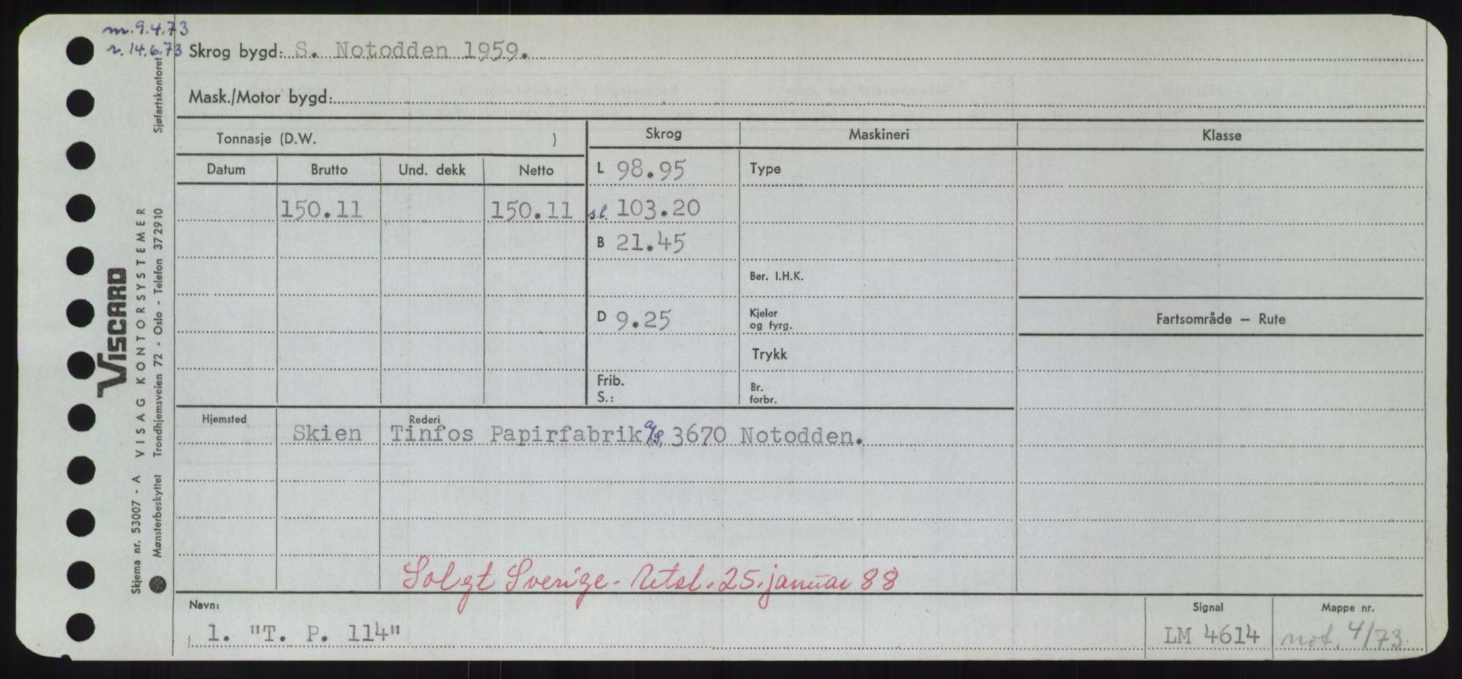 Sjøfartsdirektoratet med forløpere, Skipsmålingen, RA/S-1627/H/Hd/L0038: Fartøy, T-Th, p. 11