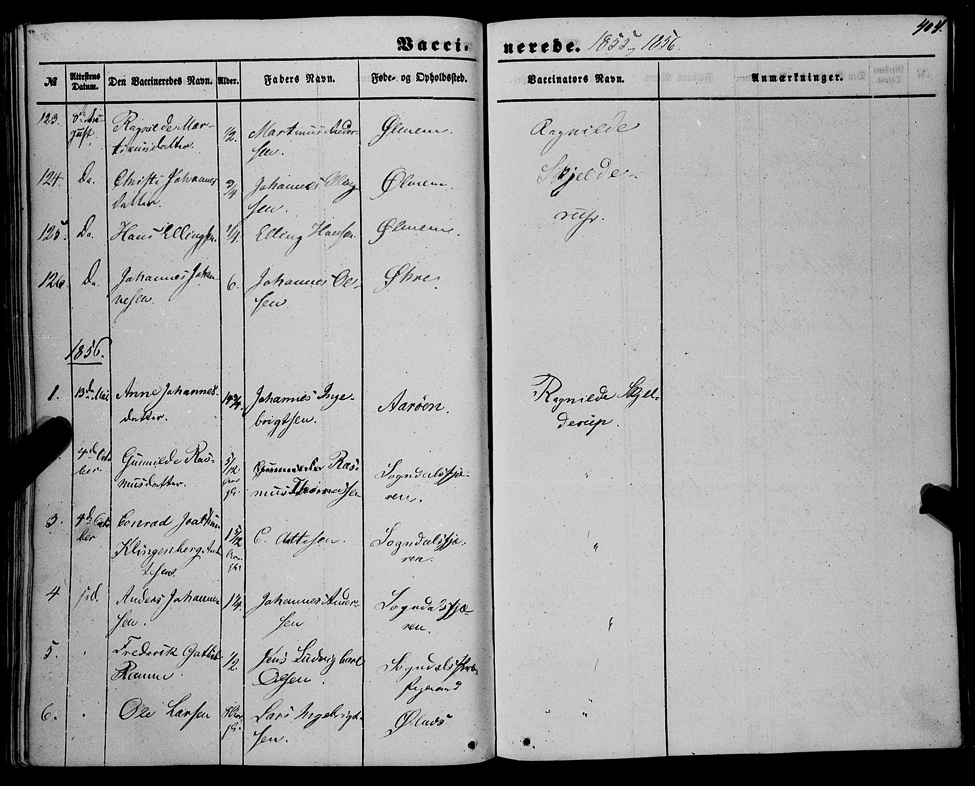 Sogndal sokneprestembete, SAB/A-81301/H/Haa/Haaa/L0012II: Parish register (official) no. A 12II, 1847-1877, p. 404
