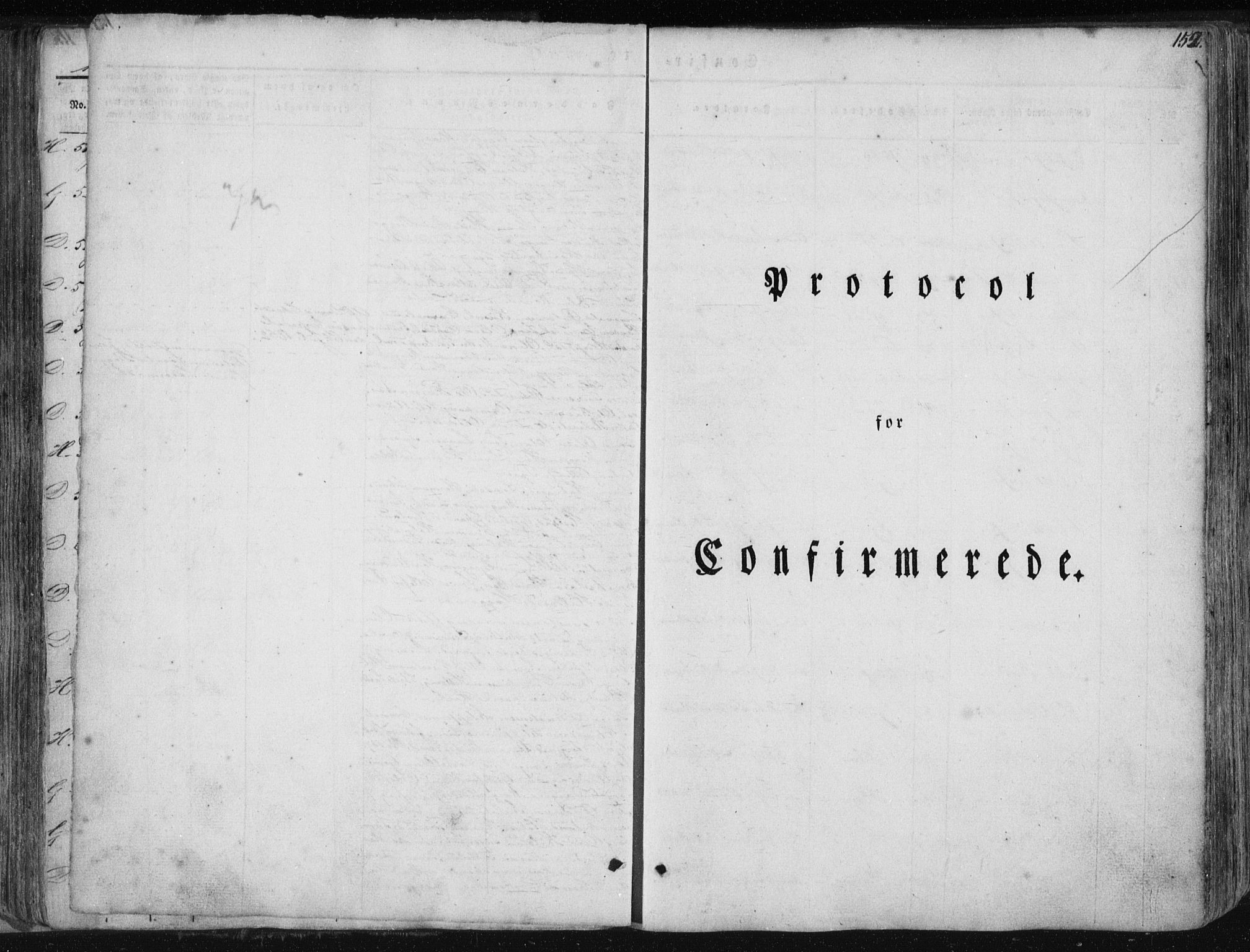 Fjaler sokneprestembete, SAB/A-79801/H/Haa/Haaa/L0006: Parish register (official) no. A 6, 1835-1884, p. 152