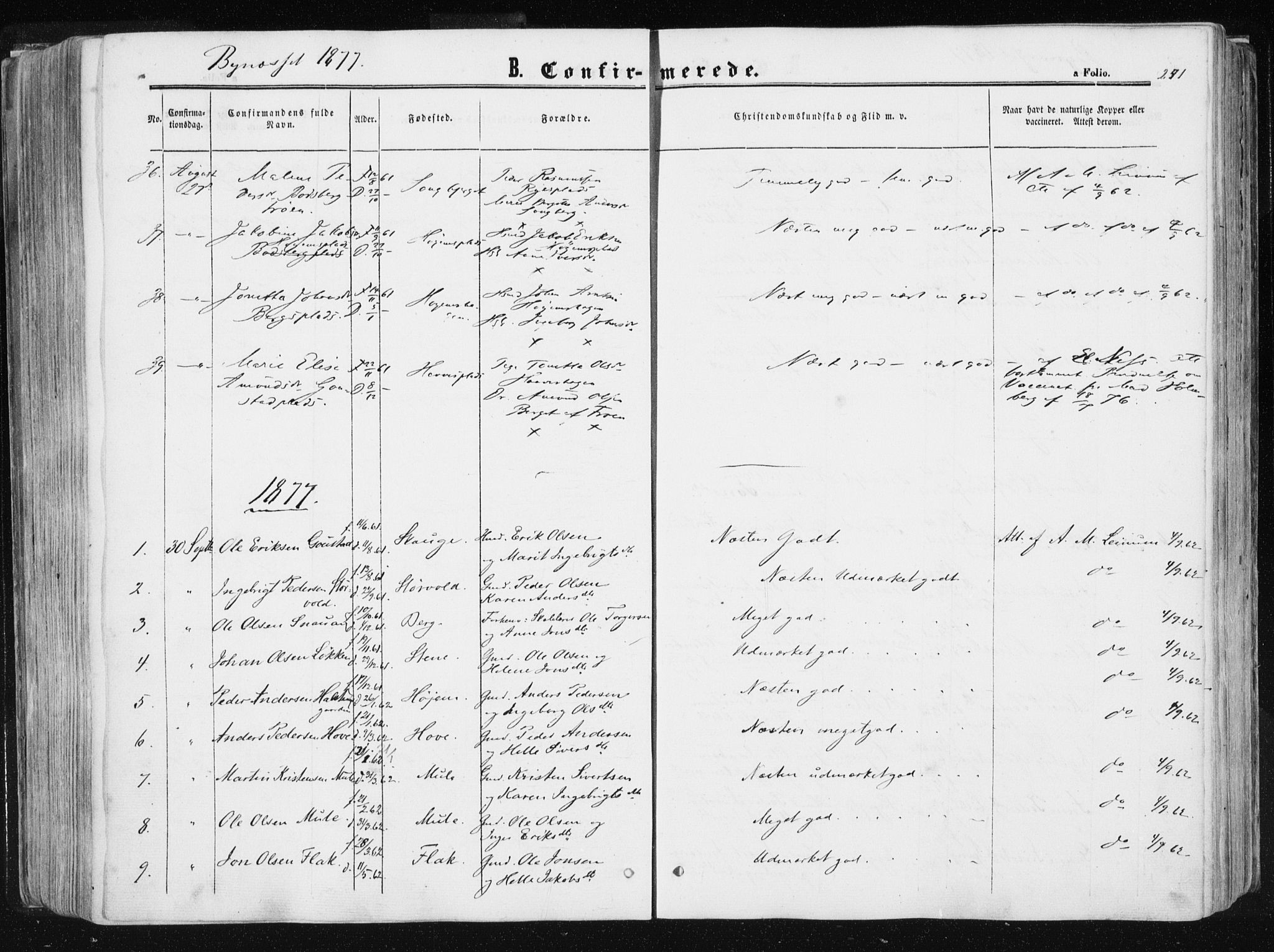 Ministerialprotokoller, klokkerbøker og fødselsregistre - Sør-Trøndelag, SAT/A-1456/612/L0377: Parish register (official) no. 612A09, 1859-1877, p. 241
