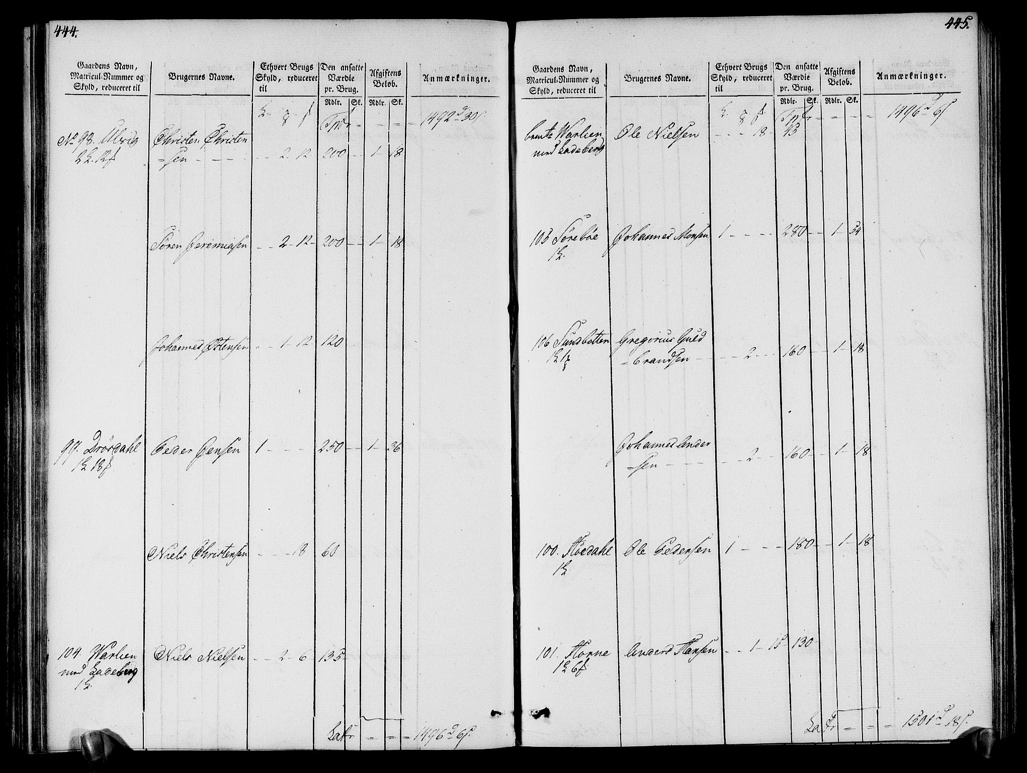 Rentekammeret inntil 1814, Realistisk ordnet avdeling, AV/RA-EA-4070/N/Ne/Nea/L0121: Sunn- og Nordfjord fogderi. Oppebørselsregister, 1803-1804, p. 226