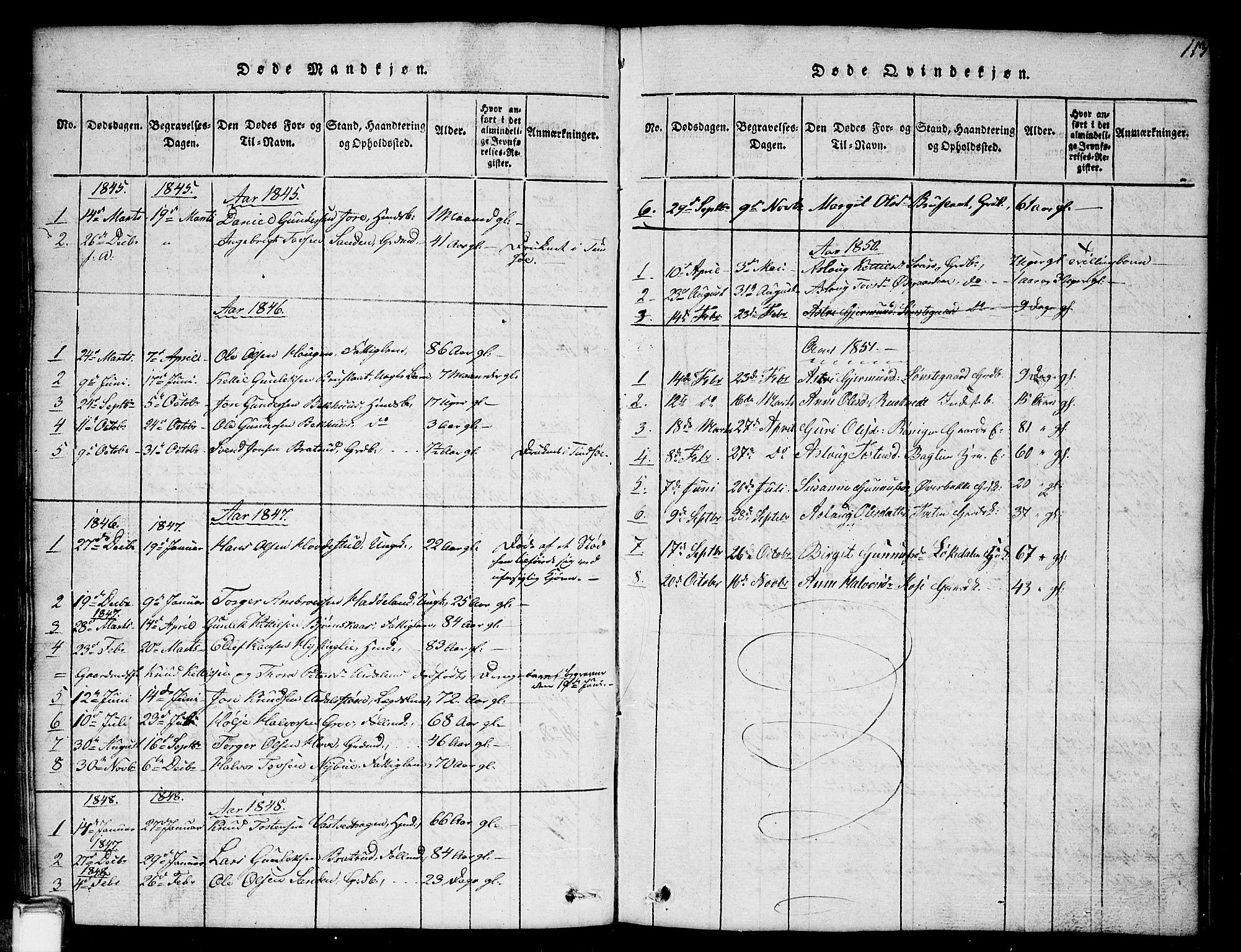 Gransherad kirkebøker, SAKO/A-267/G/Gb/L0001: Parish register (copy) no. II 1, 1815-1860, p. 113