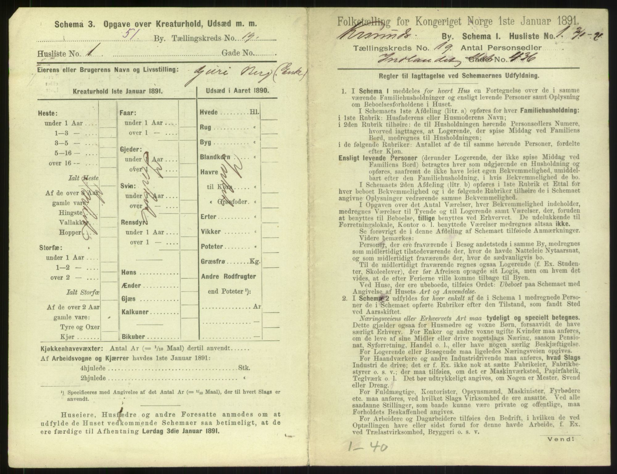 RA, 1891 census for 1503 Kristiansund, 1891, p. 1934