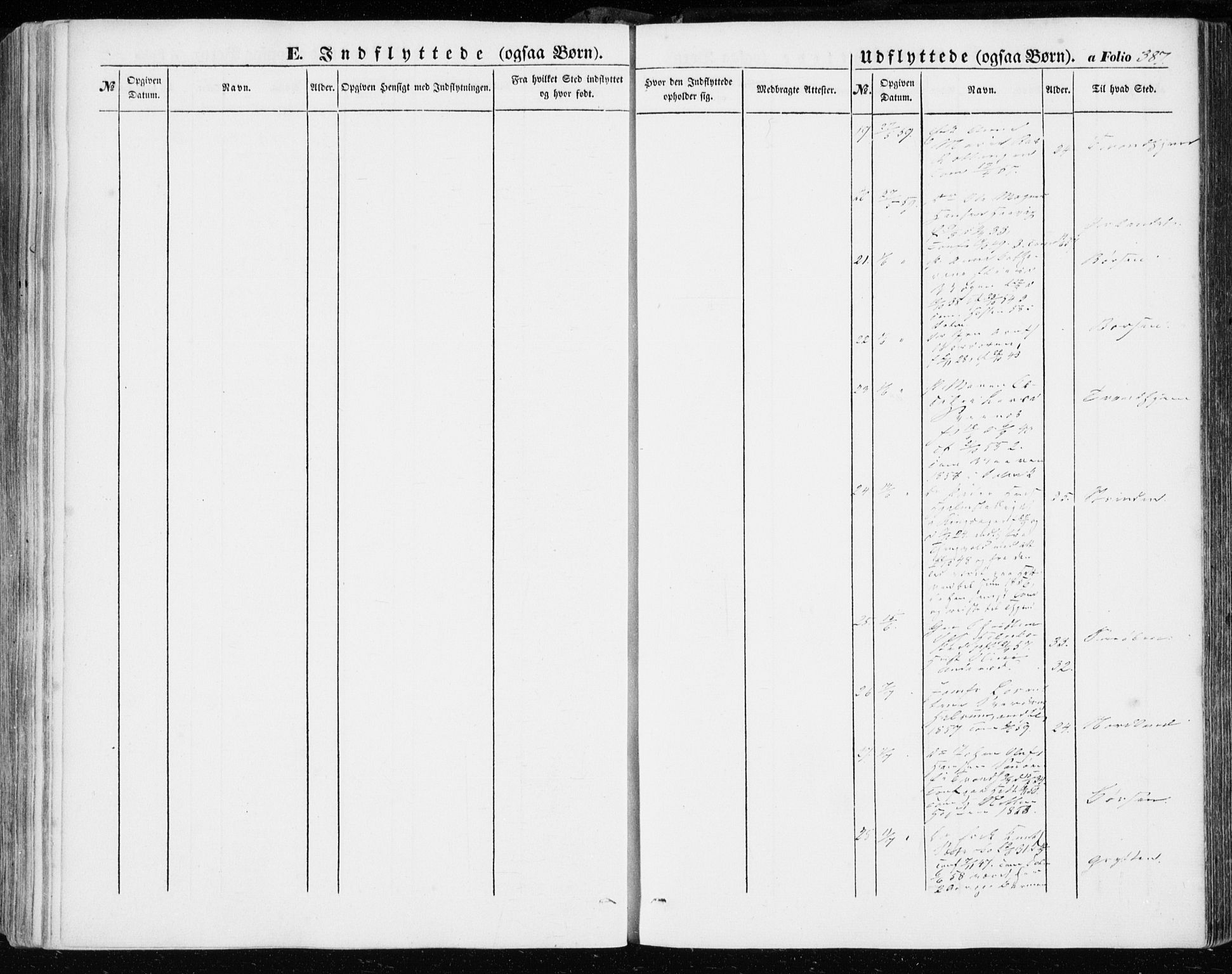 Ministerialprotokoller, klokkerbøker og fødselsregistre - Sør-Trøndelag, SAT/A-1456/634/L0530: Parish register (official) no. 634A06, 1852-1860, p. 387