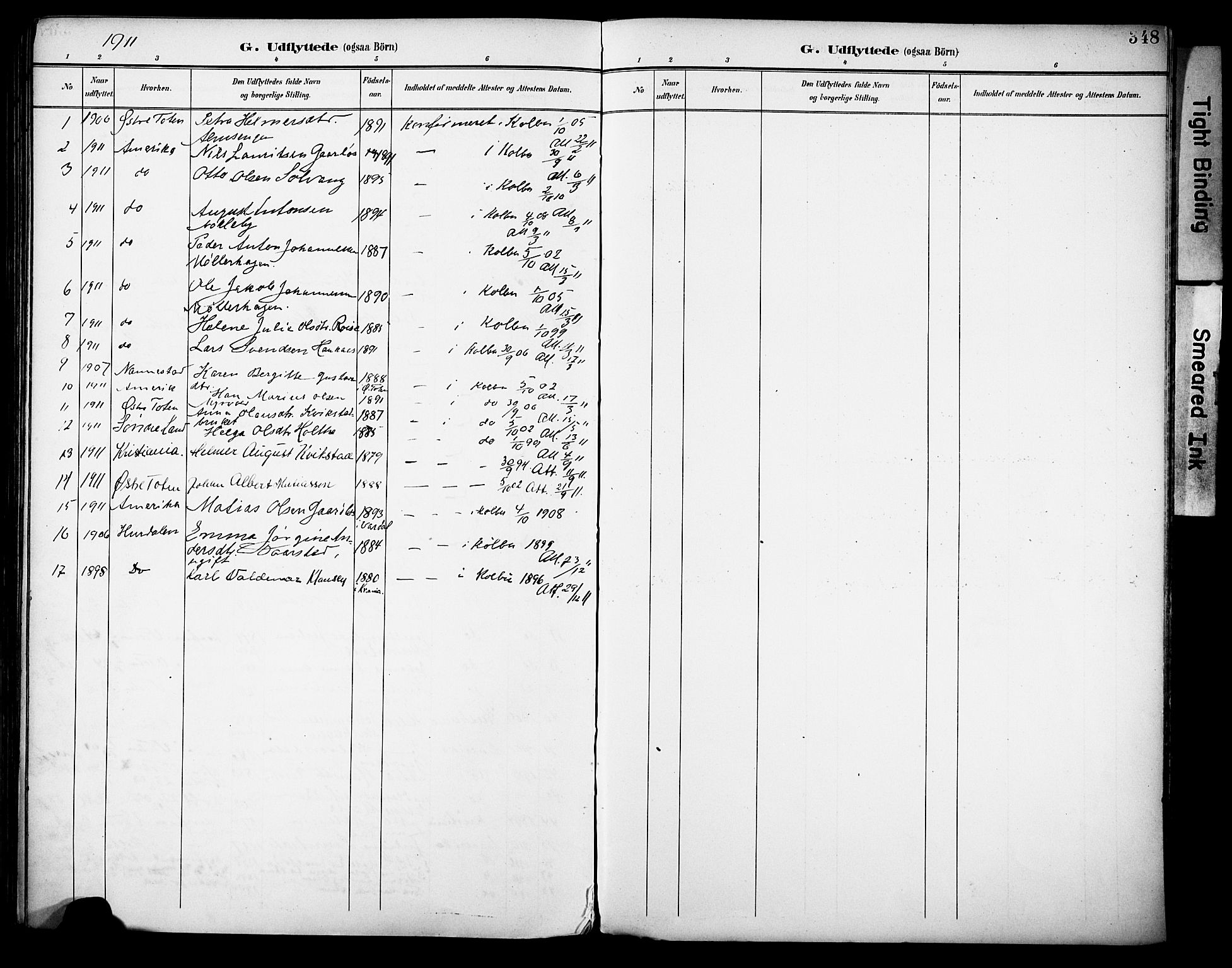 Vestre Toten prestekontor, AV/SAH-PREST-108/H/Ha/Haa/L0013: Parish register (official) no. 13, 1895-1911, p. 348