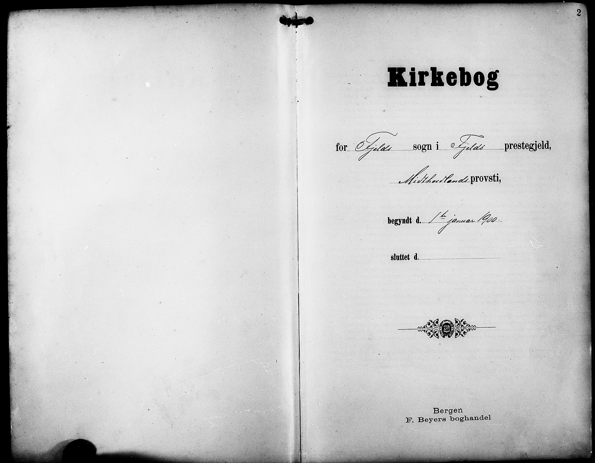 Fjell sokneprestembete, SAB/A-75301/H/Hab: Parish register (copy) no. A 5, 1899-1918, p. 2