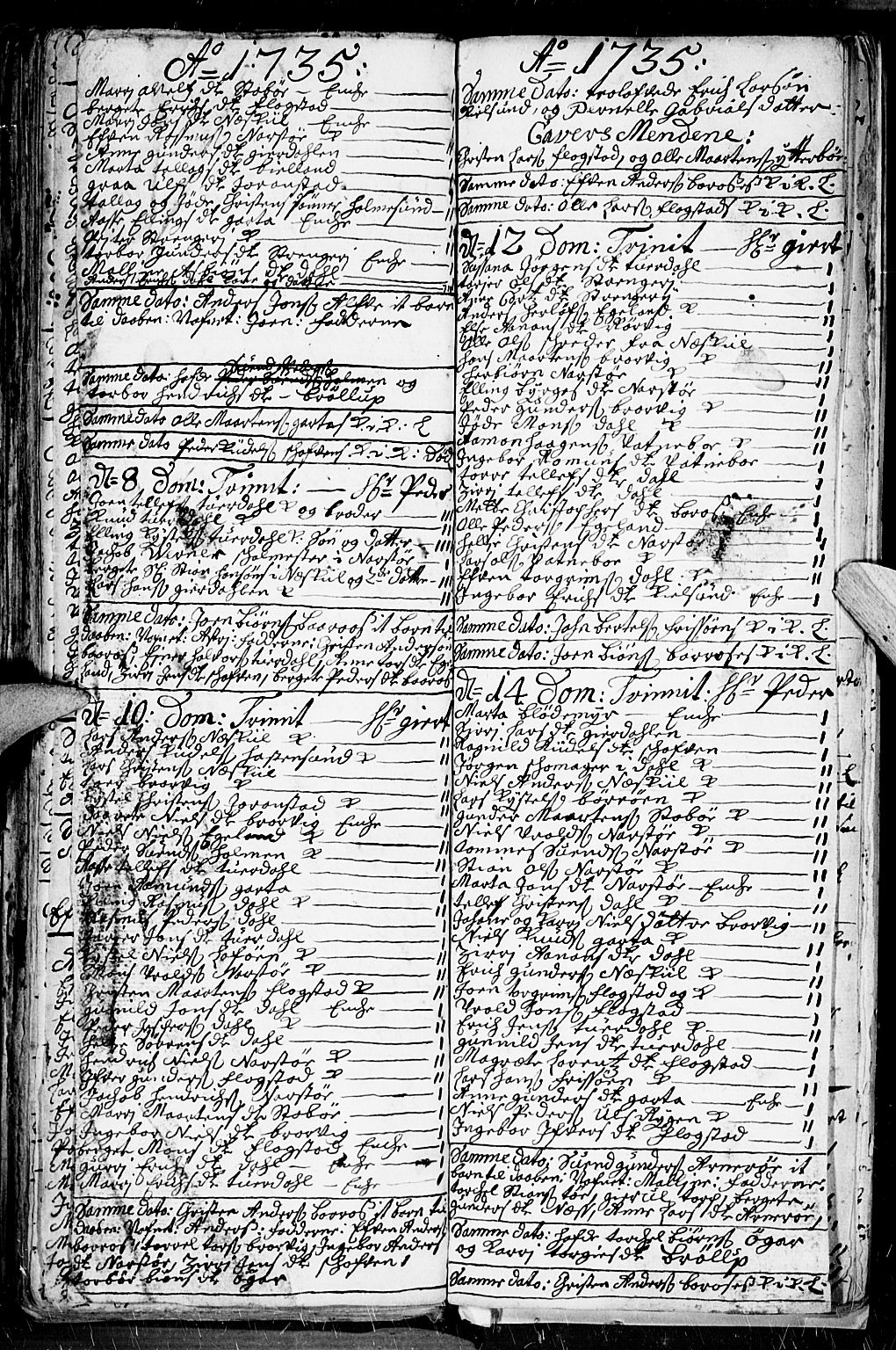 Dypvåg sokneprestkontor, AV/SAK-1111-0007/F/Fb/Fba/L0003: Parish register (copy) no. B 3, 1715-1738, p. 131