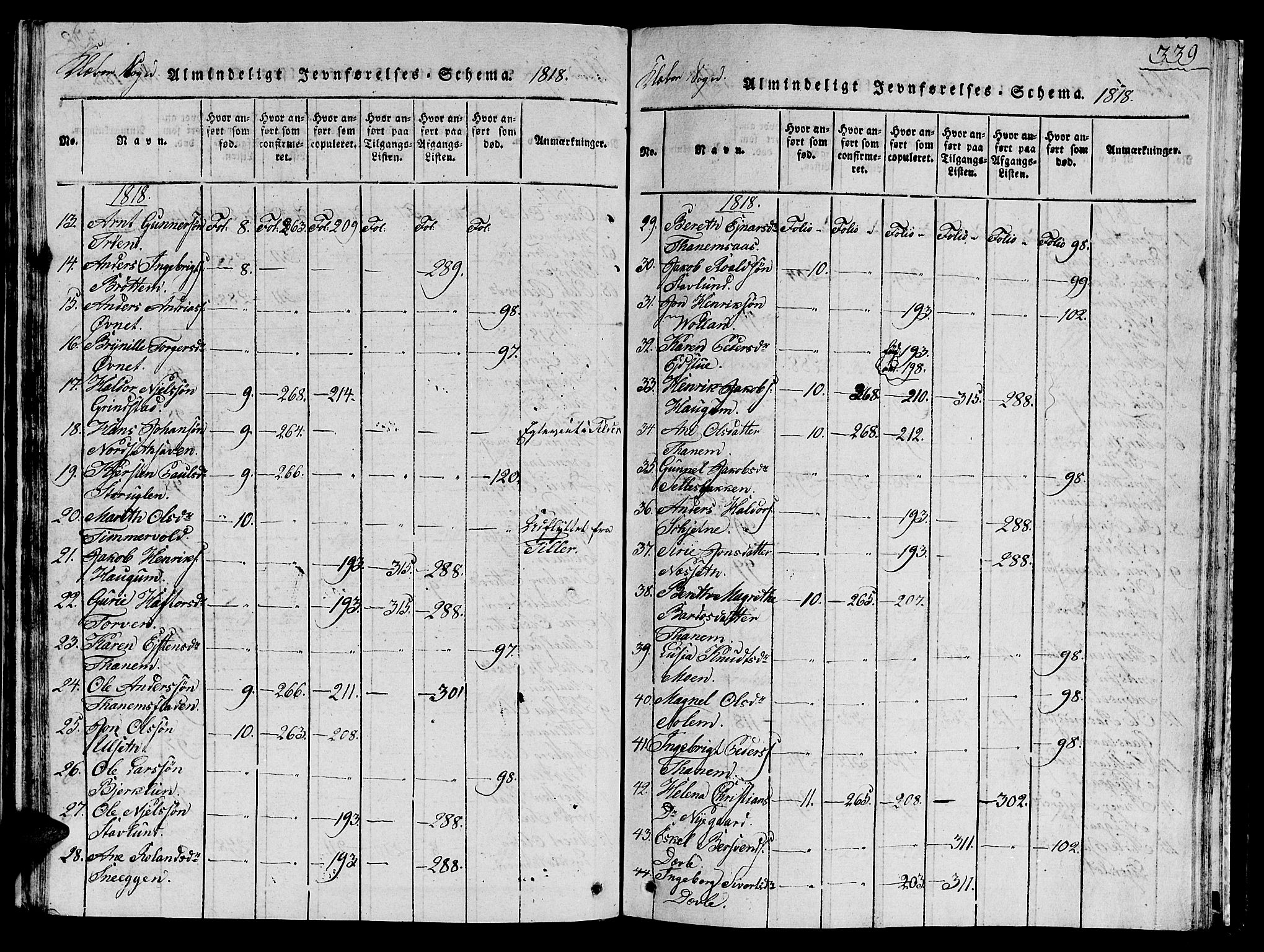 Ministerialprotokoller, klokkerbøker og fødselsregistre - Sør-Trøndelag, SAT/A-1456/618/L0450: Parish register (copy) no. 618C01, 1816-1865, p. 339