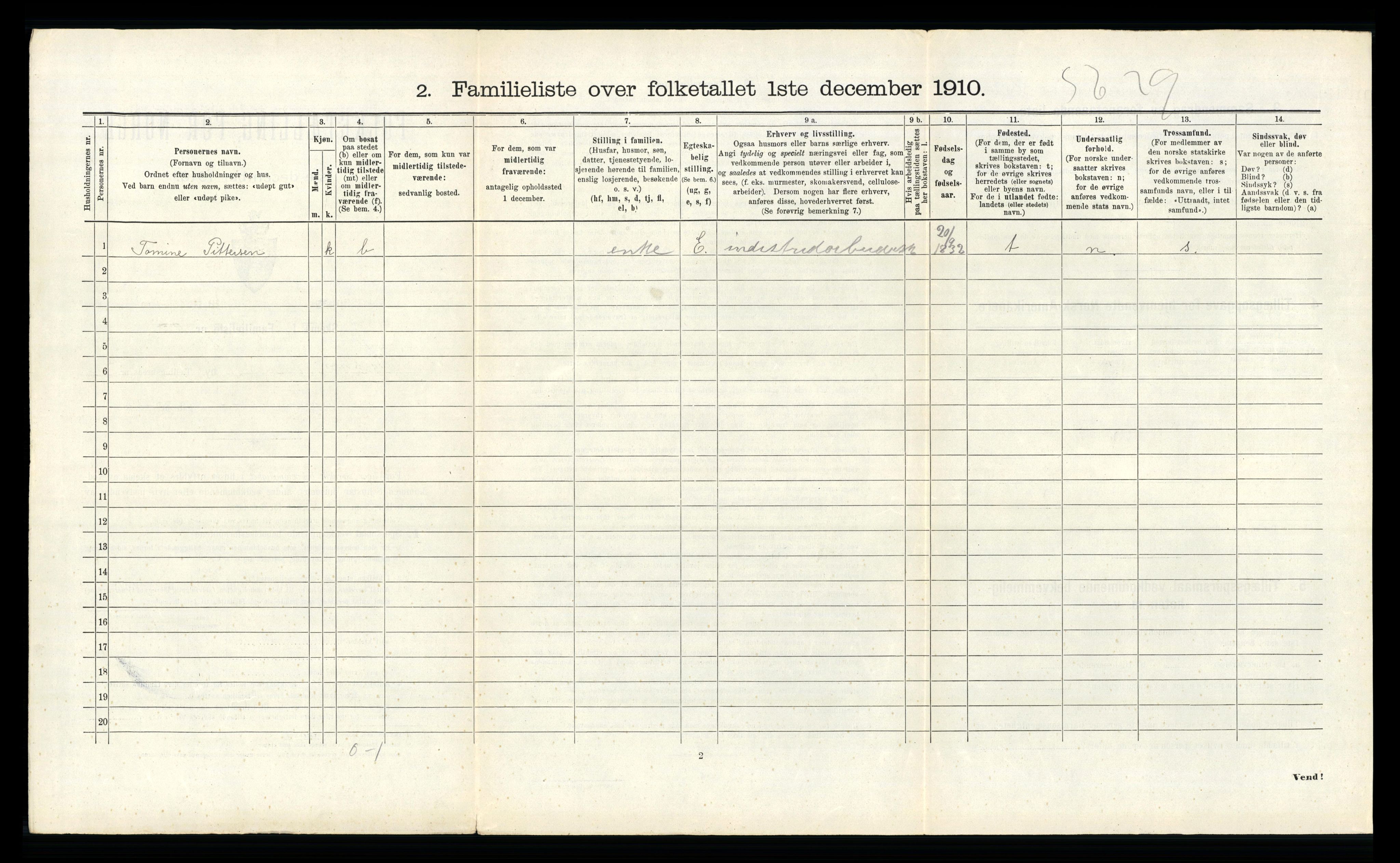 RA, 1910 census for Stavanger, 1910, p. 14775