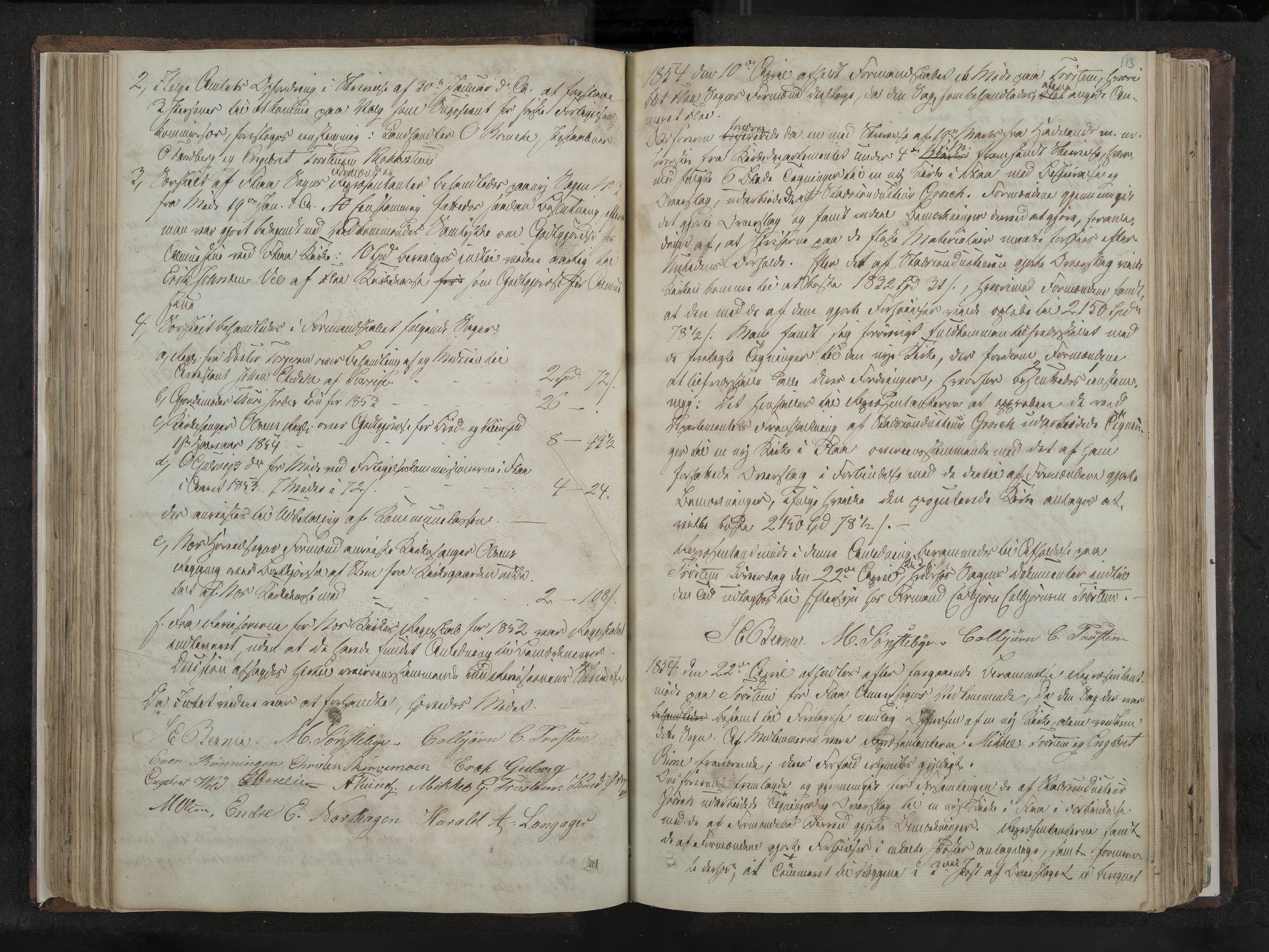 Nes formannskap og sentraladministrasjon, IKAK/0616021-1/A/Aa/L0001: Møtebok med register, 1838-1875, p. 113