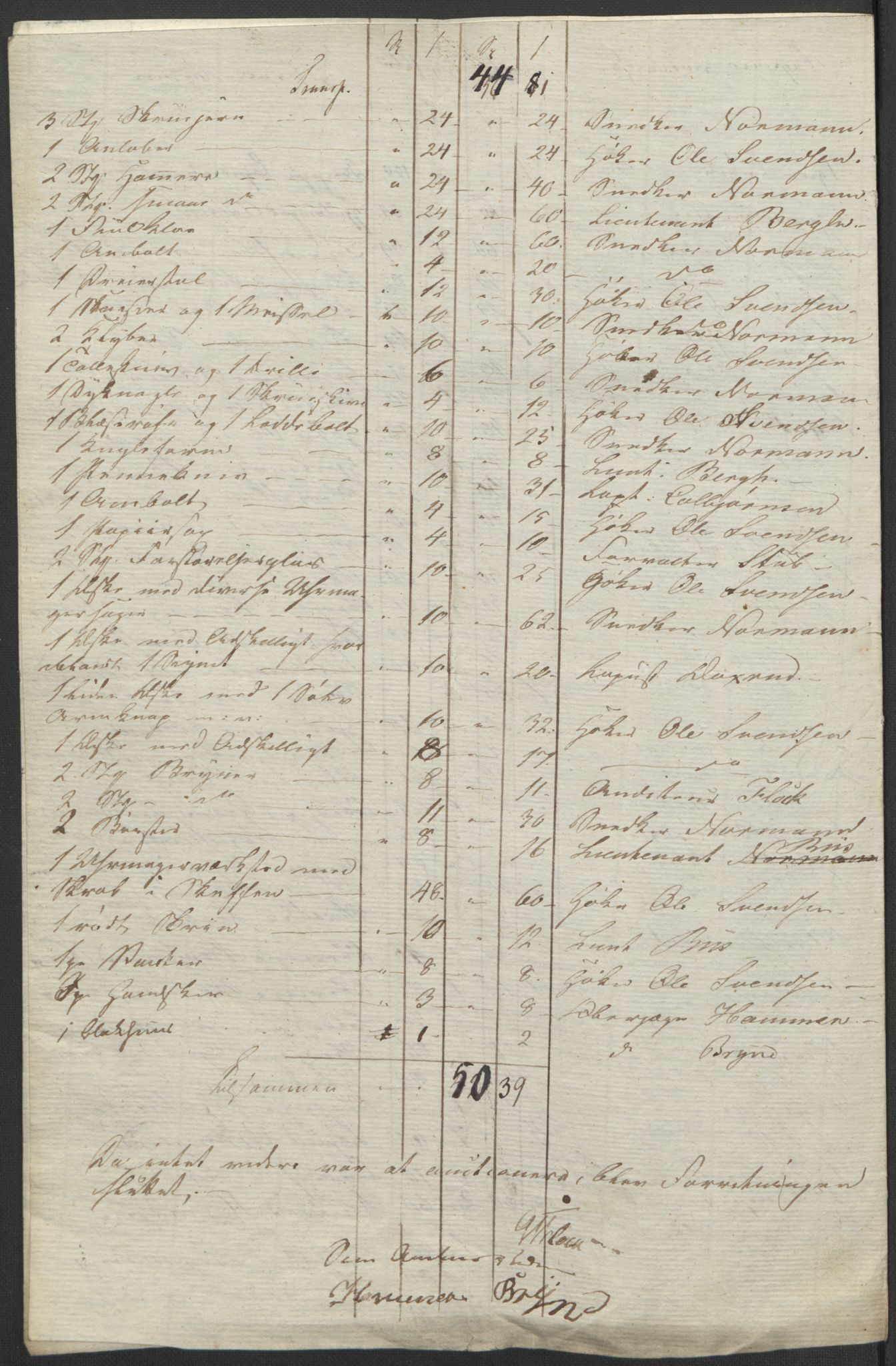 Forsvaret, Generalauditøren, AV/RA-RAFA-1772/F/Fj/Fjb/L0005: Skifter 1818 - 1823, 1818-1823, p. 89