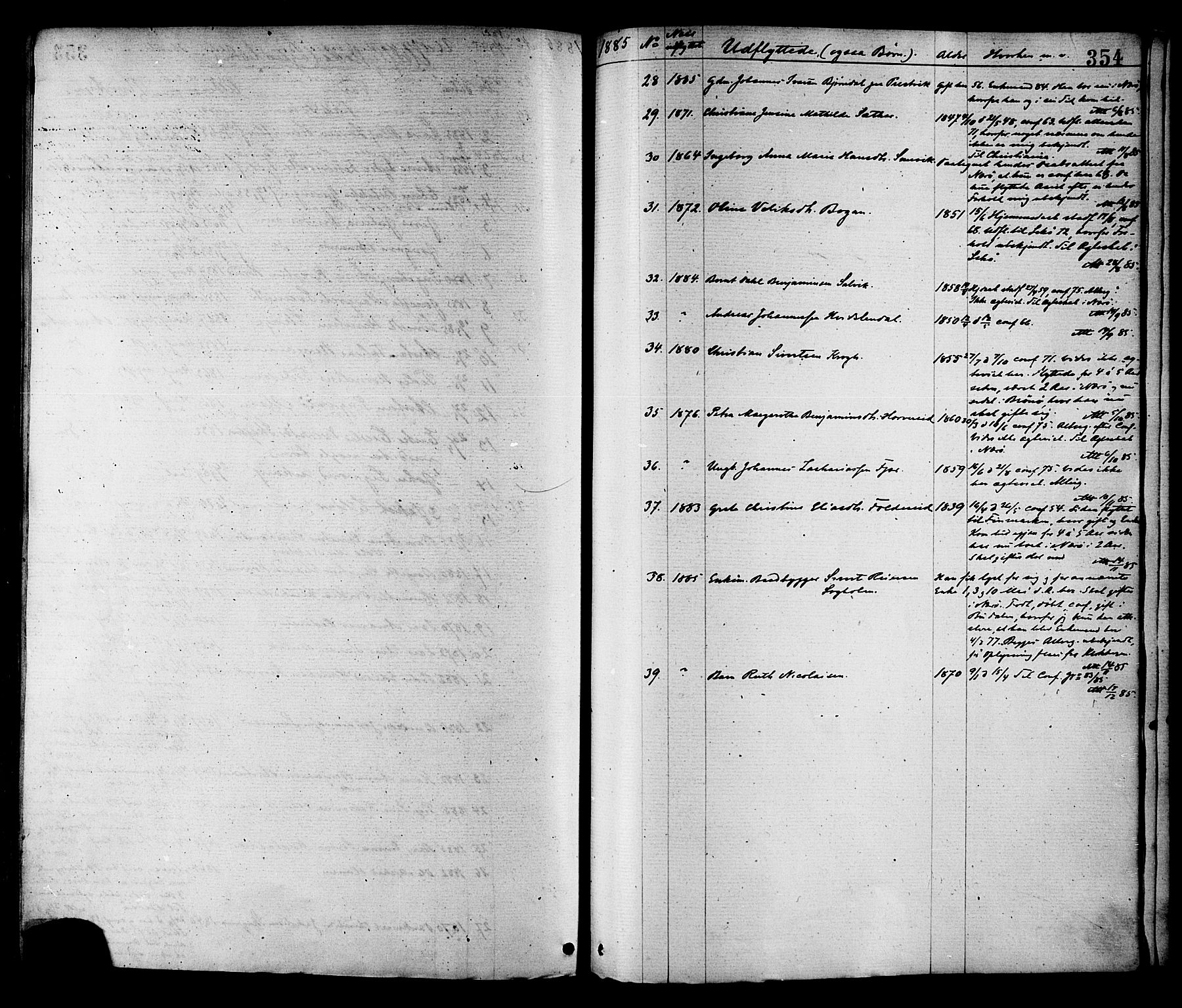 Ministerialprotokoller, klokkerbøker og fødselsregistre - Nord-Trøndelag, SAT/A-1458/780/L0642: Parish register (official) no. 780A07 /1, 1874-1885, p. 354
