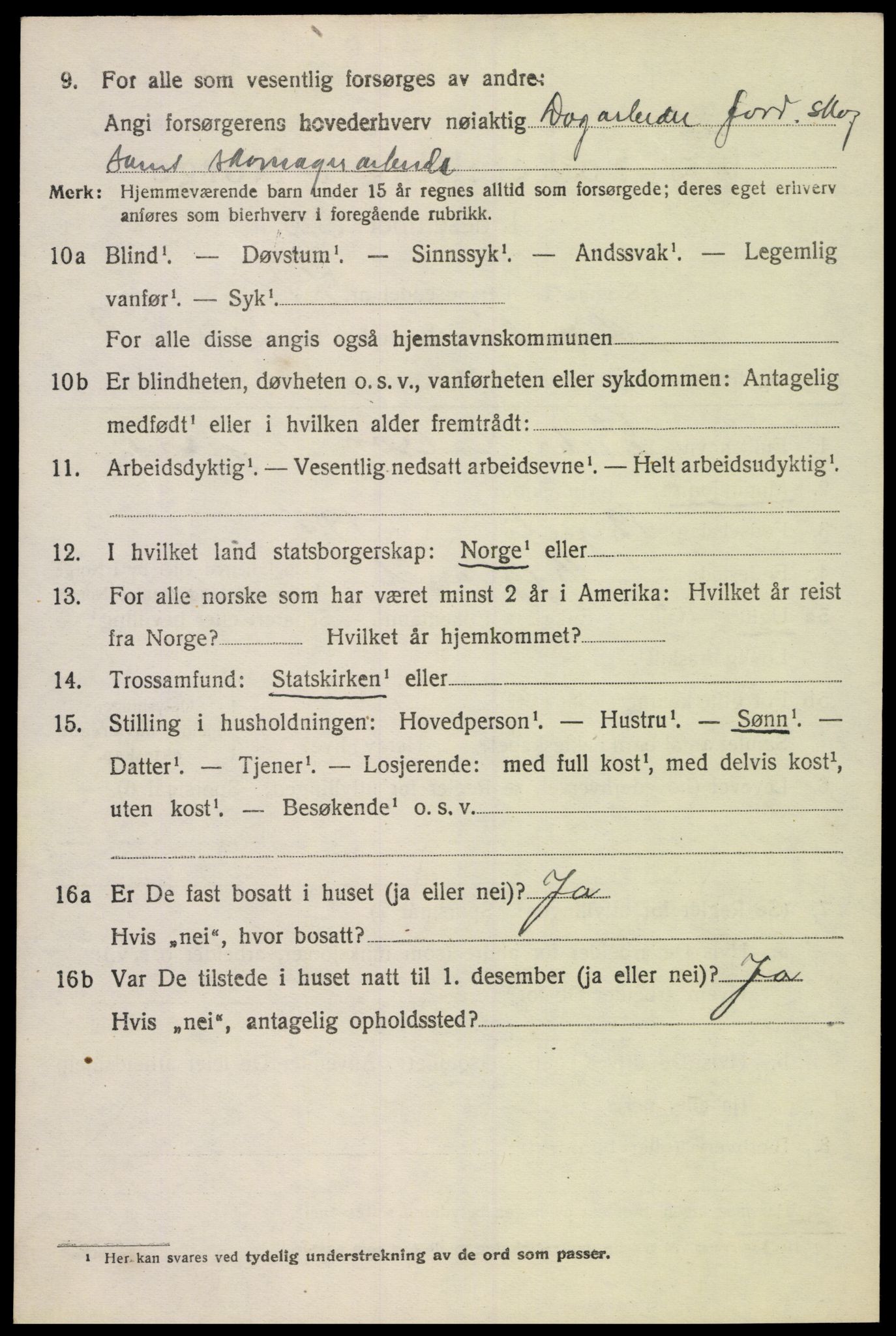 SAK, 1920 census for Øvrebø, 1920, p. 667