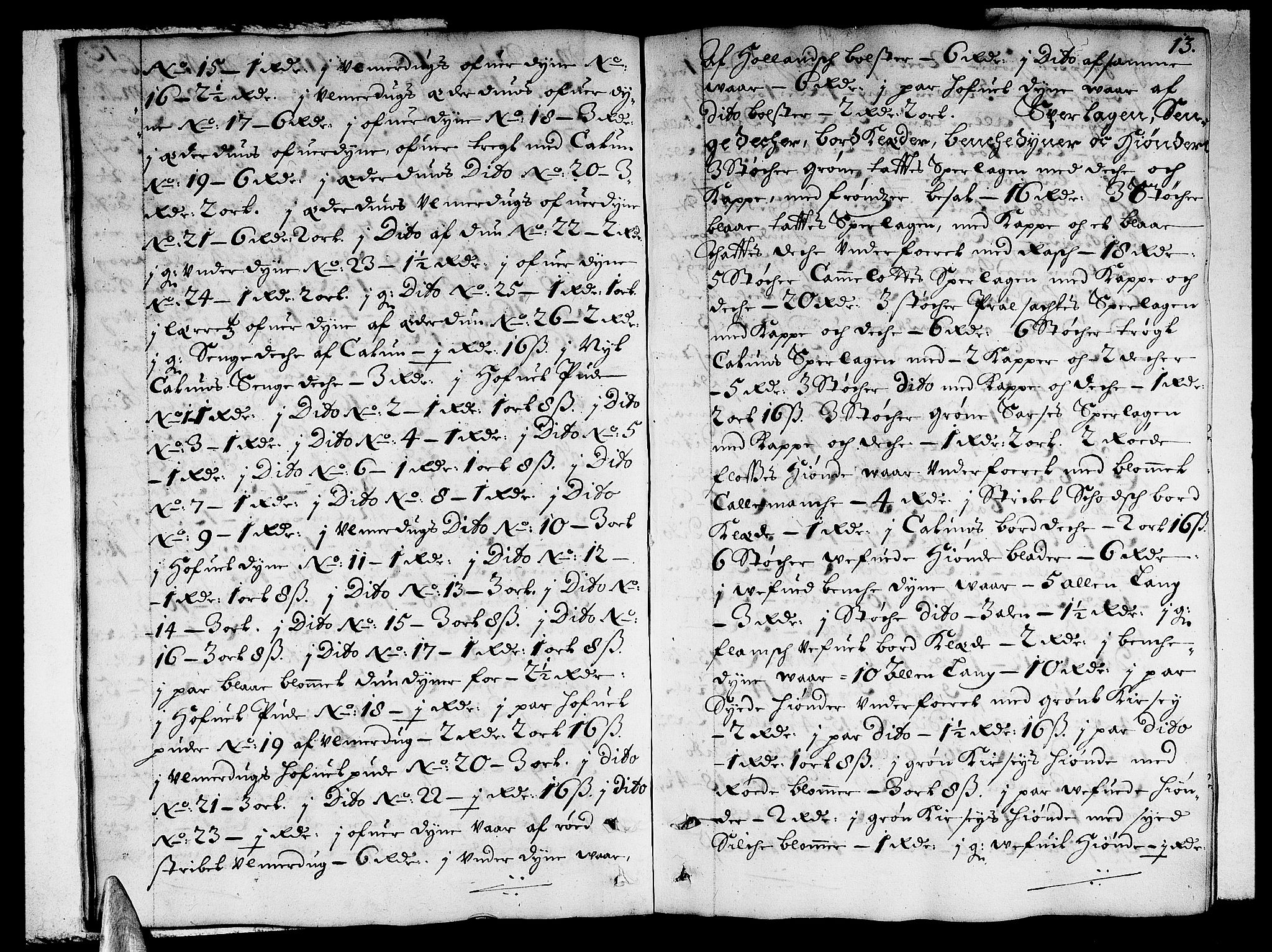 Stavanger byfogd, AV/SAST-A-101408/001/5/50/503BB/L0002: Skifteprotokoll, 1690-1694, p. 12b-13a
