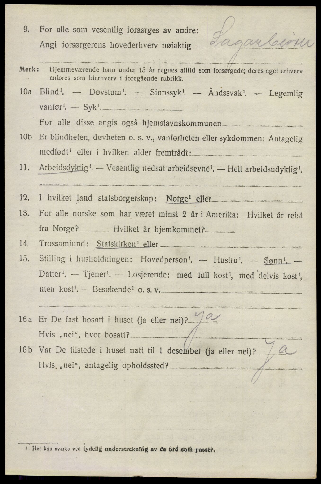 SAO, 1920 census for Glemmen, 1920, p. 4080