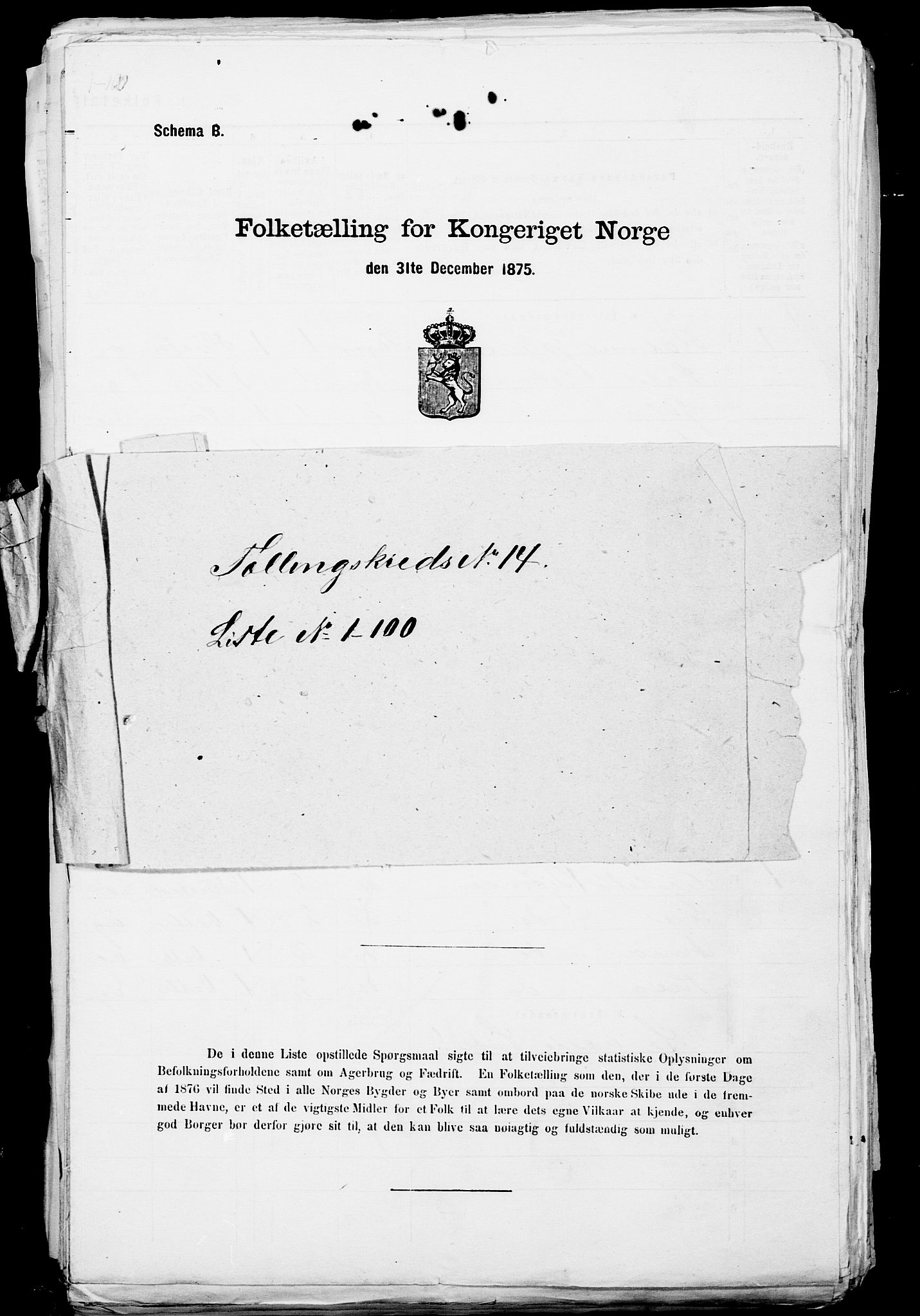 SAST, 1875 census for 1103 Stavanger, 1875, p. 2730
