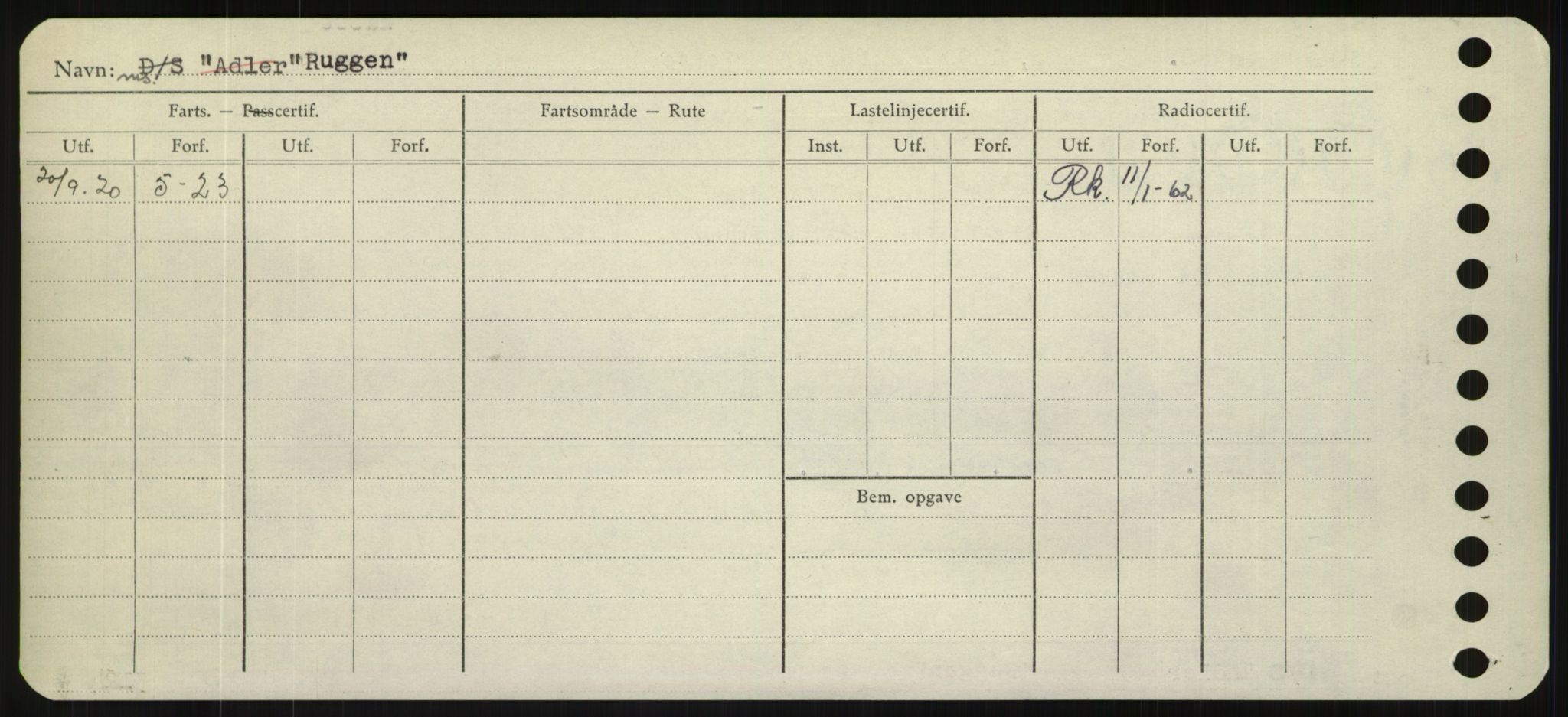 Sjøfartsdirektoratet med forløpere, Skipsmålingen, AV/RA-S-1627/H/Hd/L0031: Fartøy, Rju-Sam, p. 288