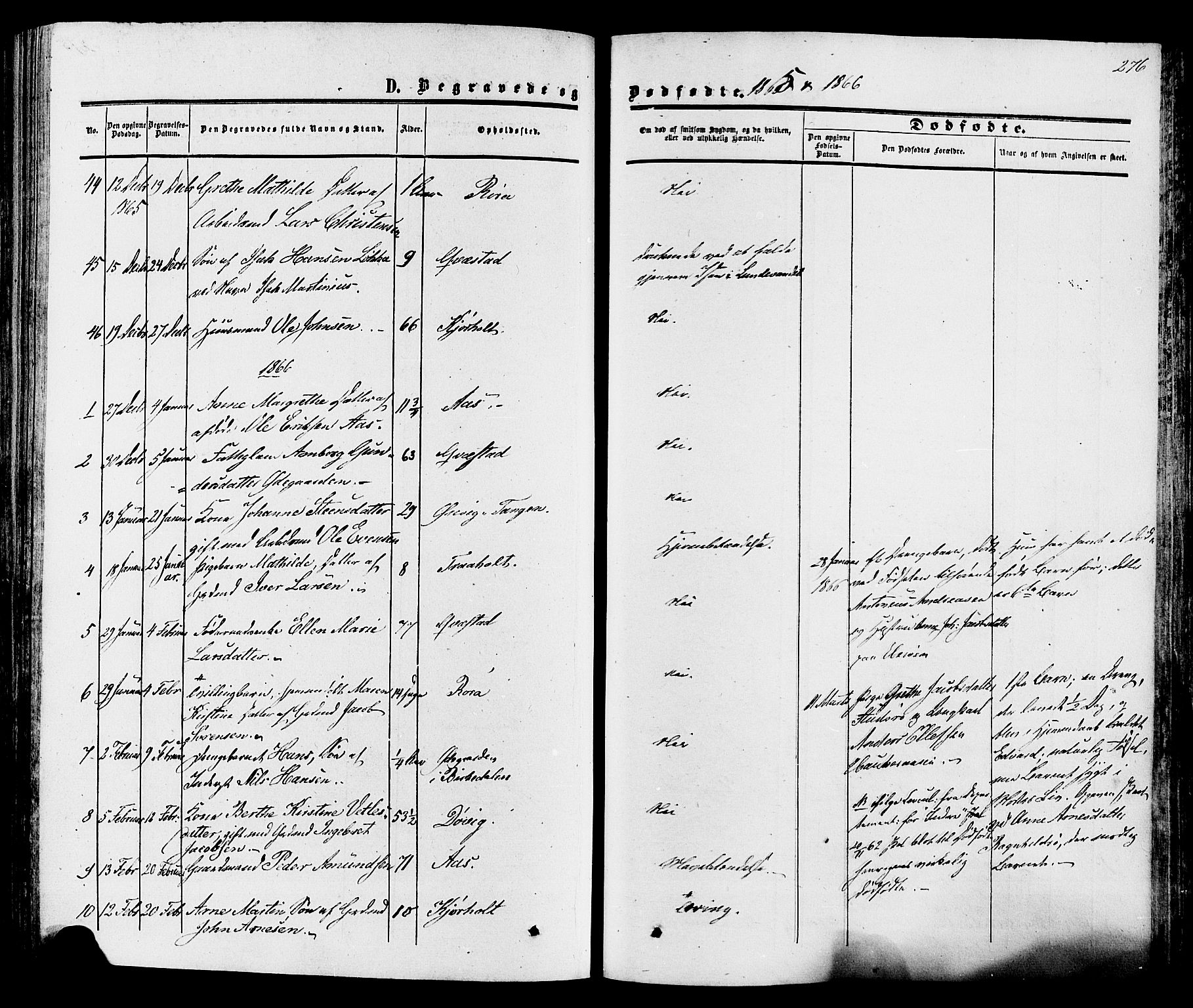 Eidanger kirkebøker, SAKO/A-261/F/Fa/L0010: Parish register (official) no. 10, 1859-1874, p. 276