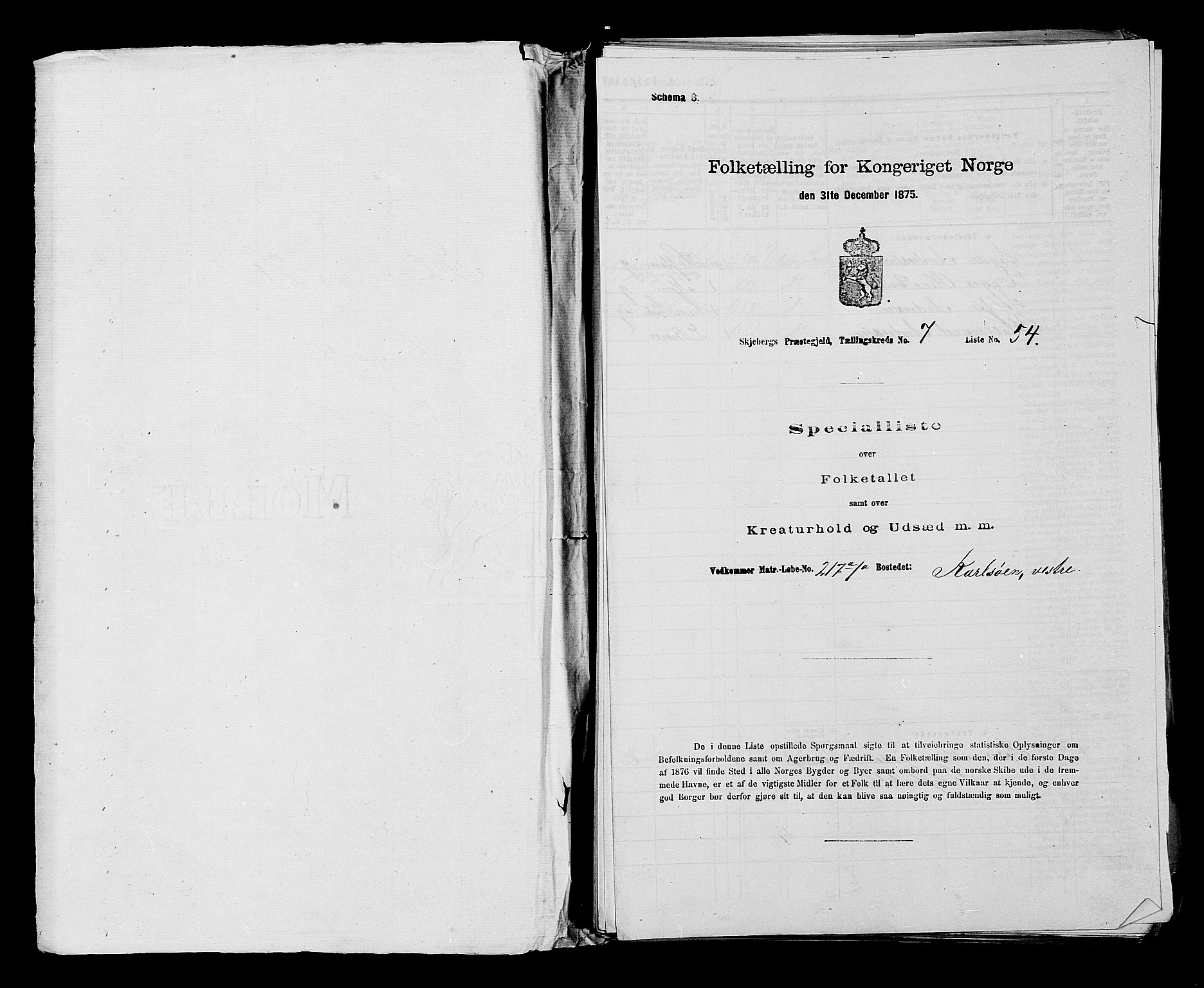 RA, 1875 census for 0115P Skjeberg, 1875, p. 1170