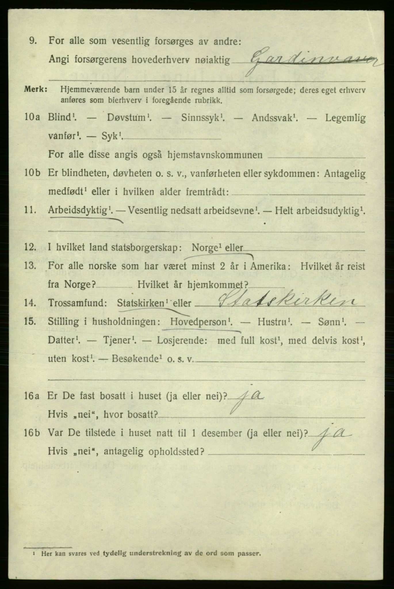 SAO, 1920 census for Fredrikshald, 1920, p. 27262