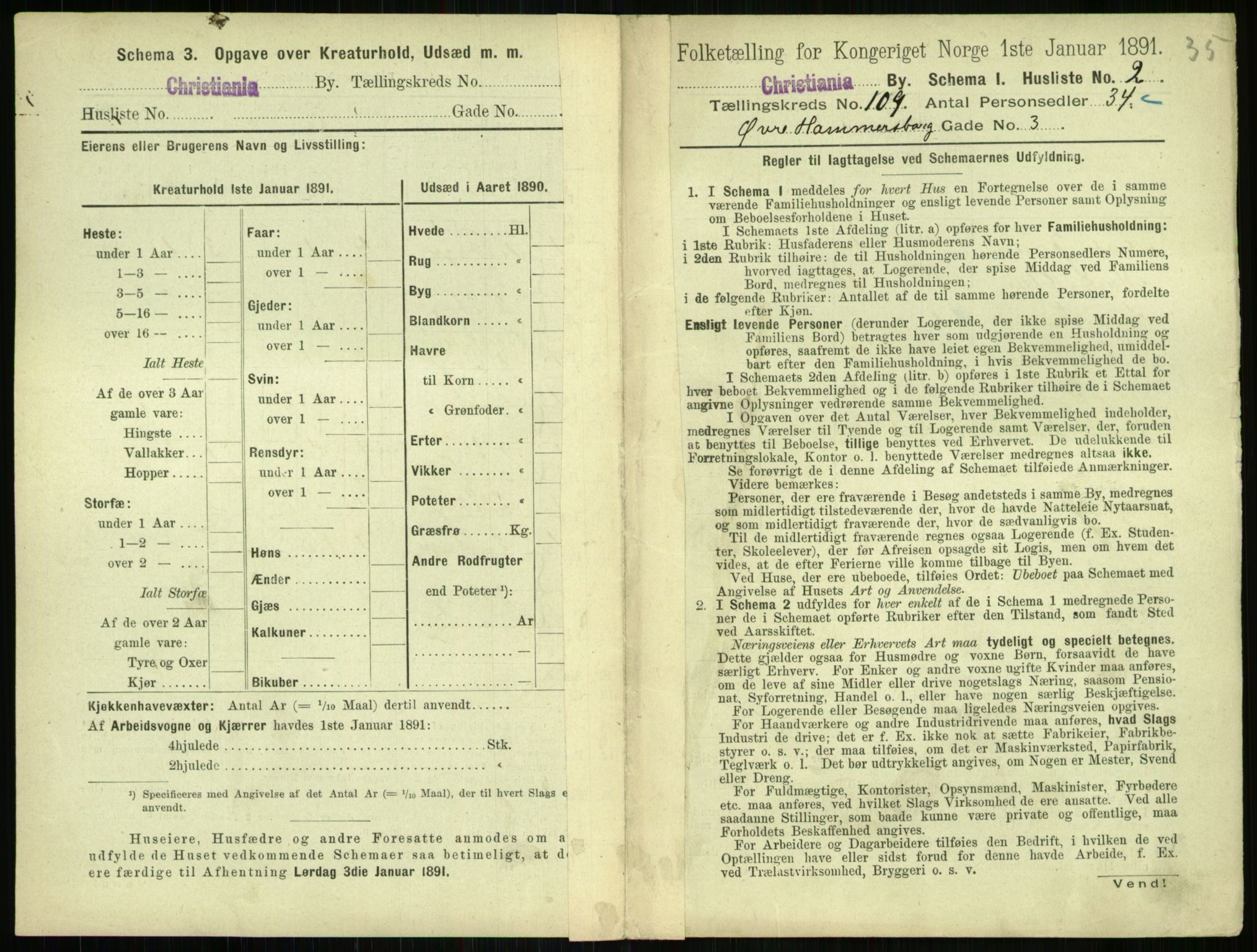 RA, 1891 census for 0301 Kristiania, 1891, p. 56356