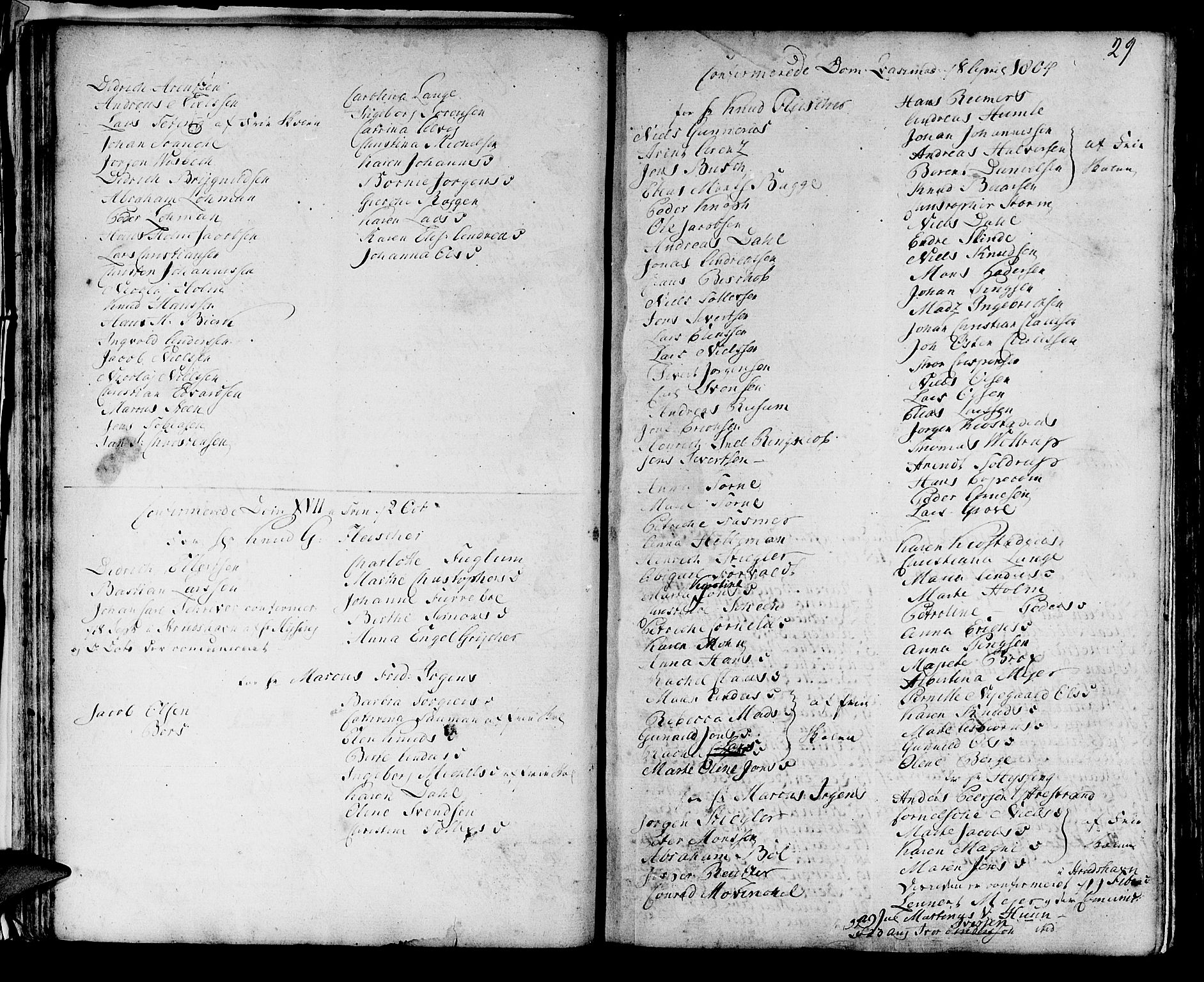 Domkirken sokneprestembete, AV/SAB-A-74801/H/Haa/L0004: Parish register (official) no. A 4, 1763-1820, p. 29