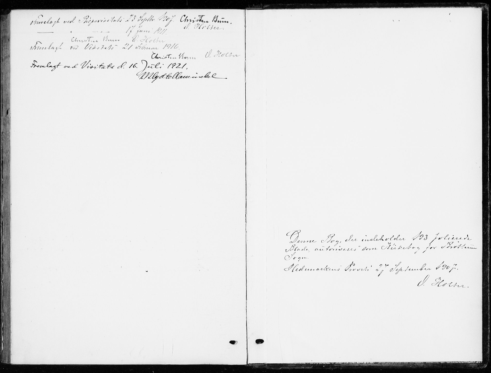 Ringsaker prestekontor, SAH/PREST-014/K/Ka/L0021: Parish register (official) no. 21, 1905-1920