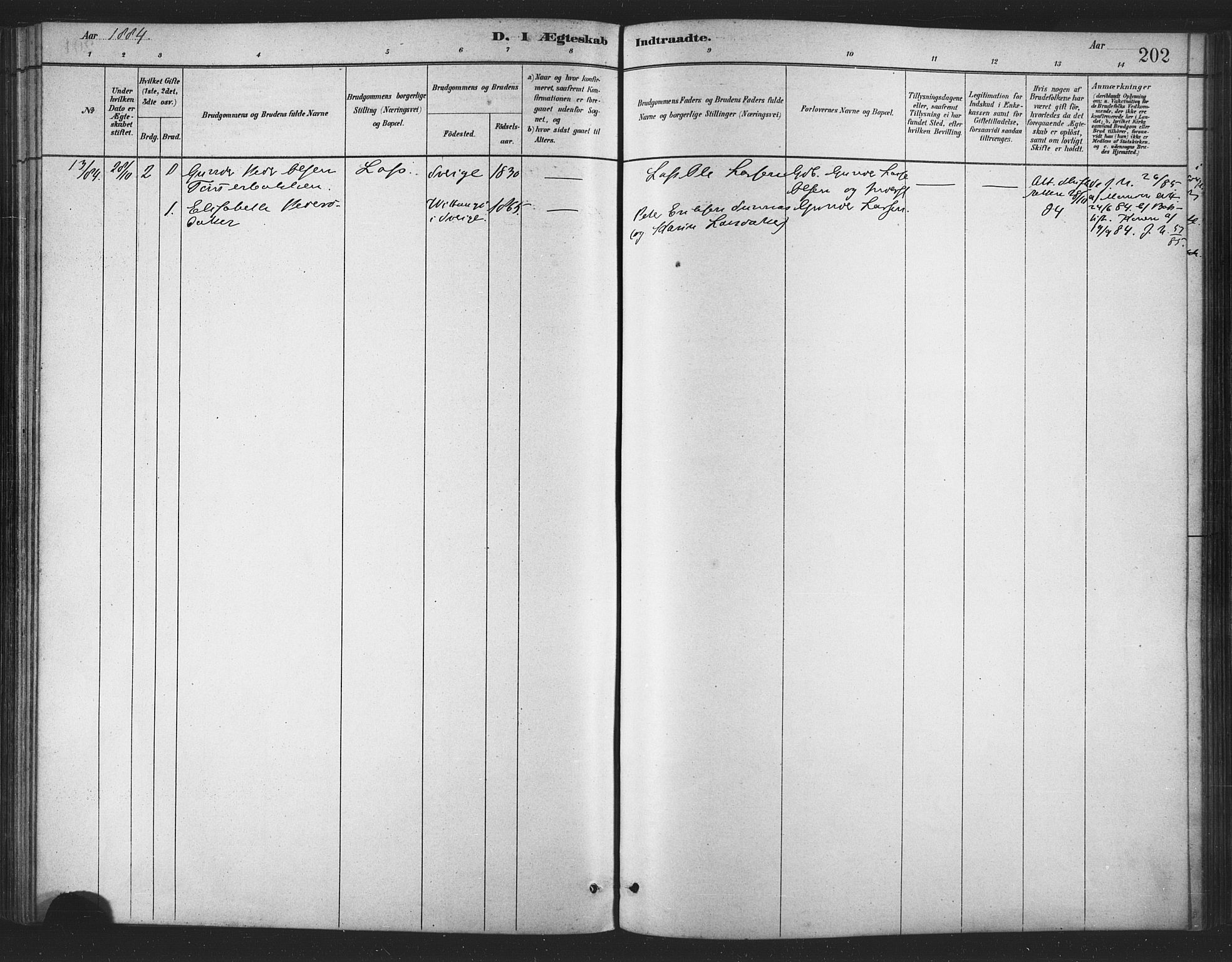 Berg sokneprestkontor, SATØ/S-1318/G/Ga/Gaa/L0004kirke: Parish register (official) no. 4, 1880-1894, p. 202
