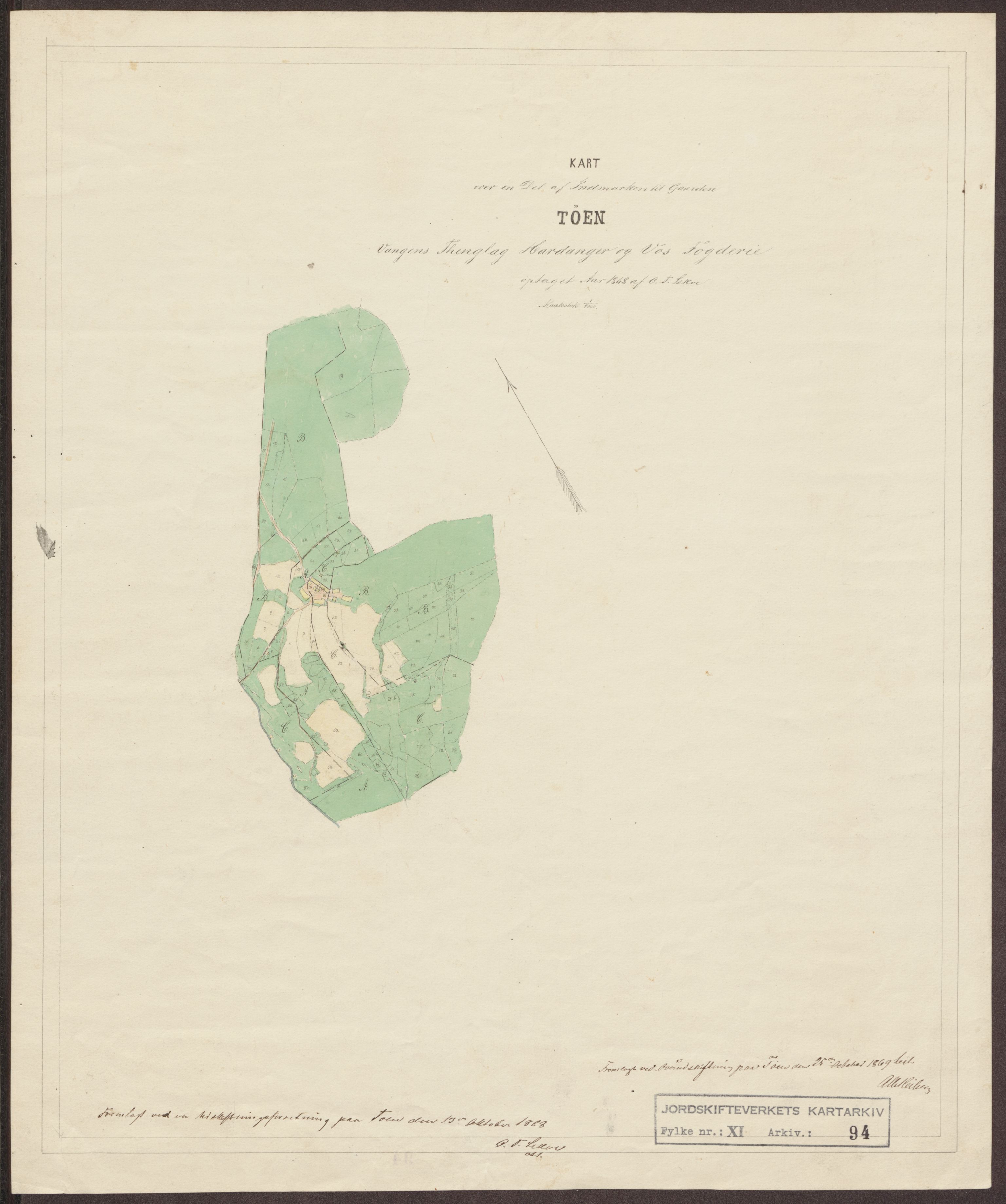 Jordskifteverkets kartarkiv, AV/RA-S-3929/T, 1859-1988, p. 192