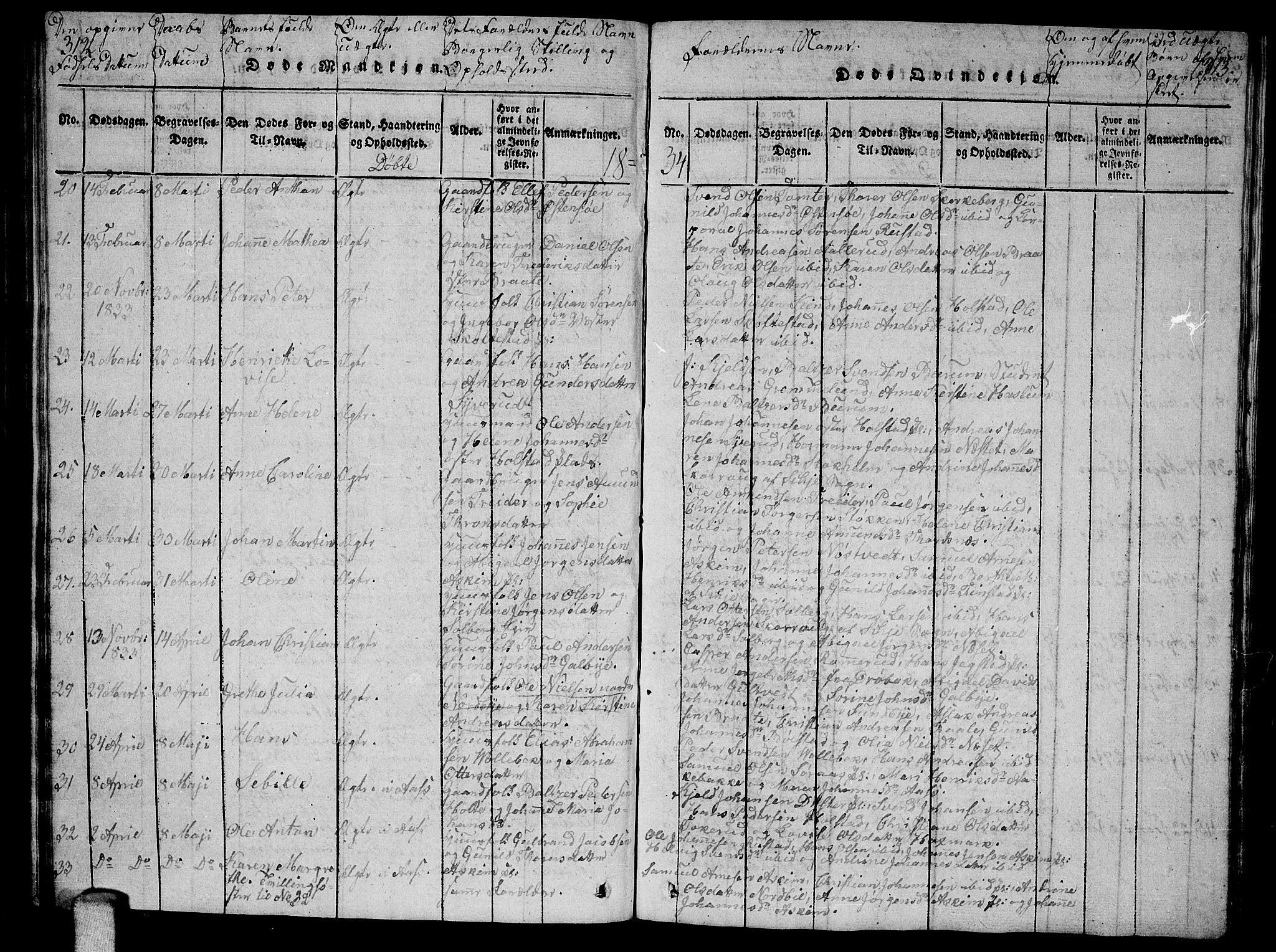 Ås prestekontor Kirkebøker, SAO/A-10894/G/Ga/L0002: Parish register (copy) no. I 2, 1820-1836, p. 312-313