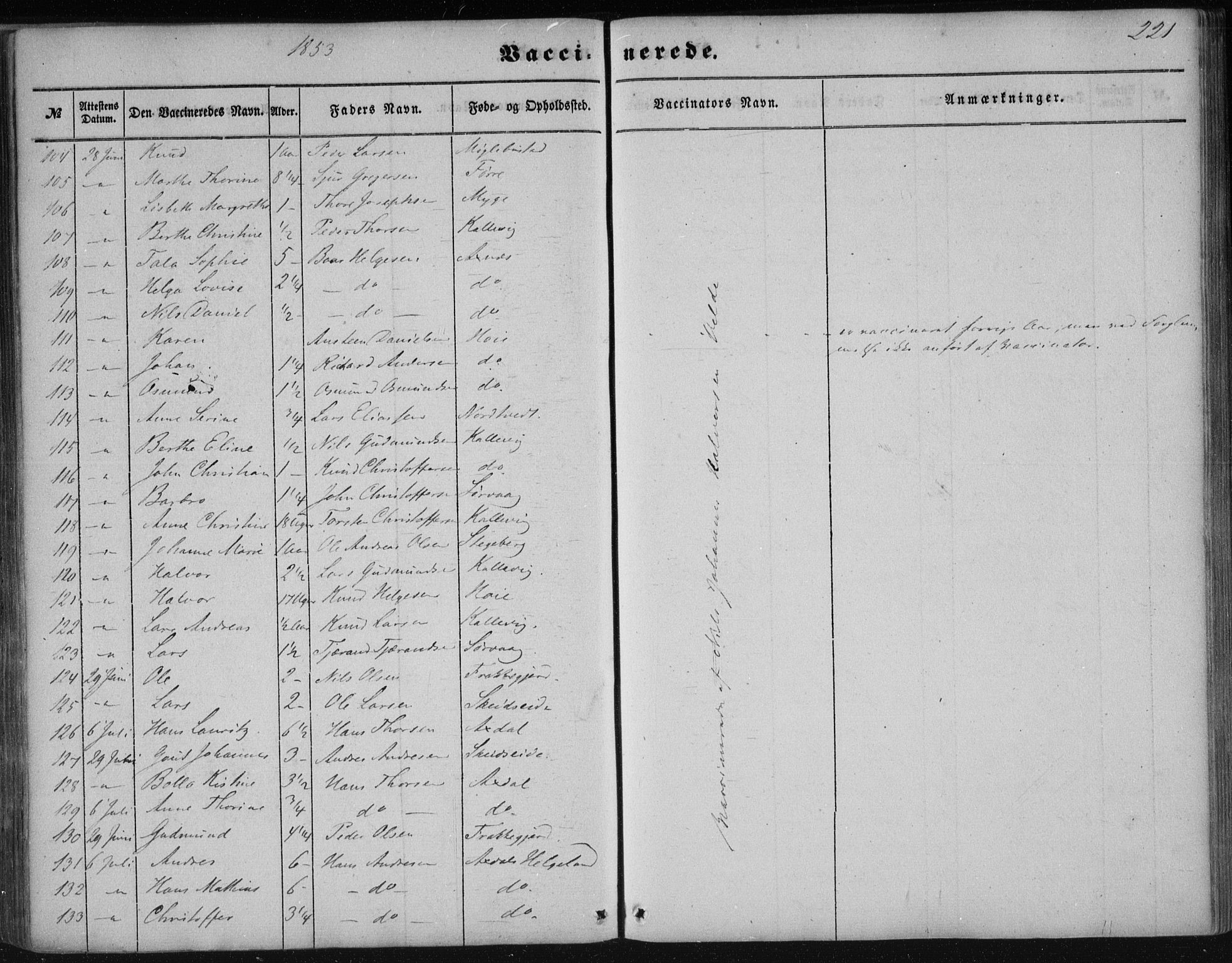 Avaldsnes sokneprestkontor, AV/SAST-A -101851/H/Ha/Haa/L0009: Parish register (official) no. A 9, 1853-1865, p. 221