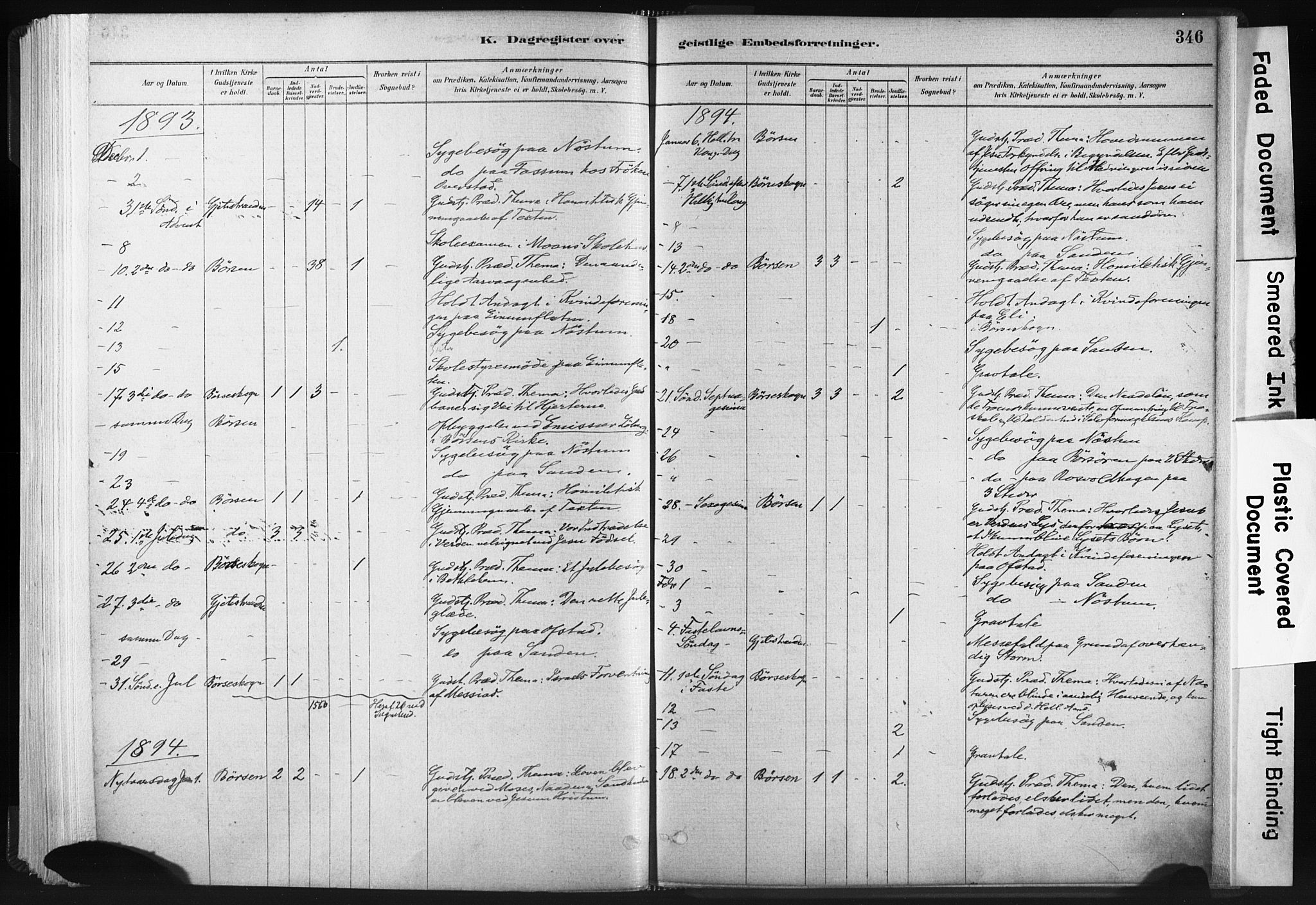 Ministerialprotokoller, klokkerbøker og fødselsregistre - Sør-Trøndelag, SAT/A-1456/665/L0773: Parish register (official) no. 665A08, 1879-1905, p. 346