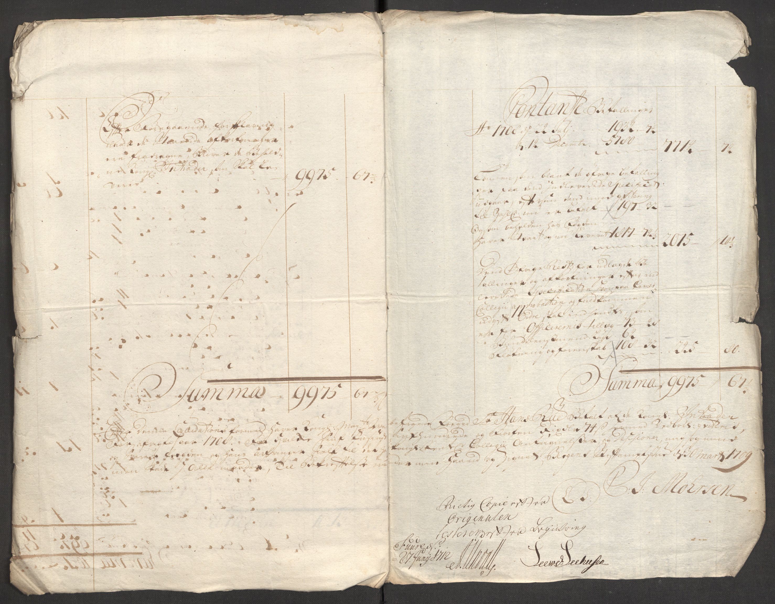 Rentekammeret inntil 1814, Reviderte regnskaper, Fogderegnskap, AV/RA-EA-4092/R53/L3431: Fogderegnskap Sunn- og Nordfjord, 1708, p. 20