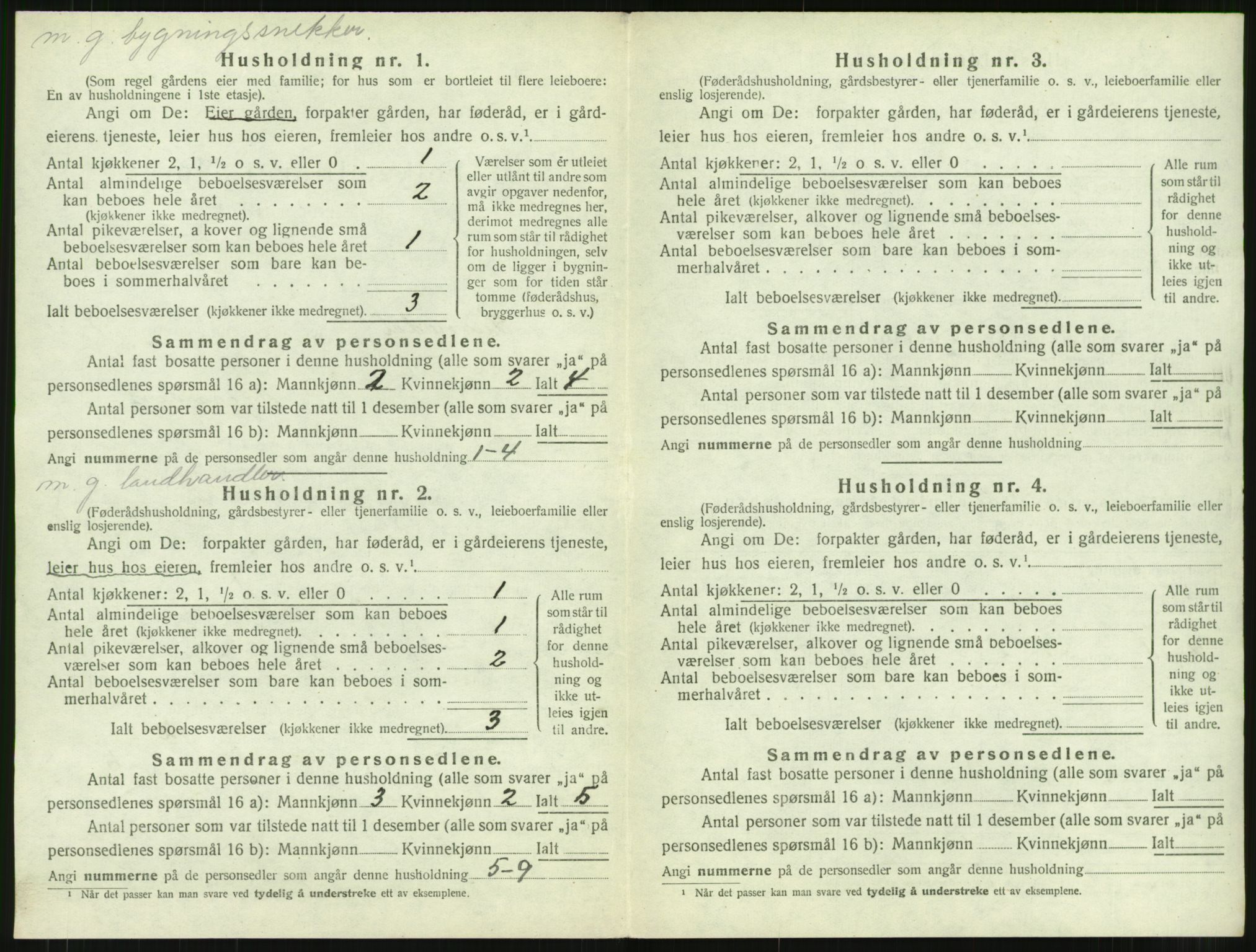 SAT, 1920 census for Surnadal, 1920, p. 718