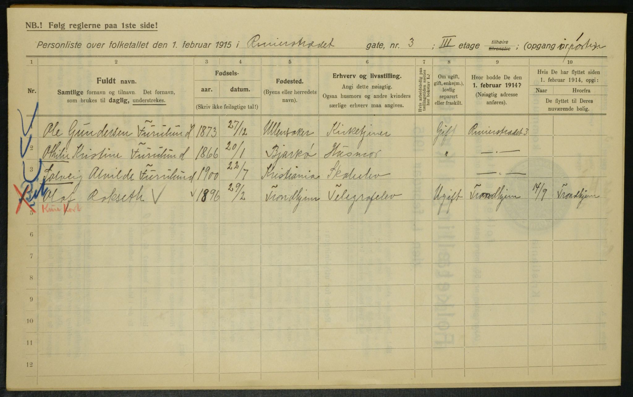 OBA, Municipal Census 1915 for Kristiania, 1915, p. 82586