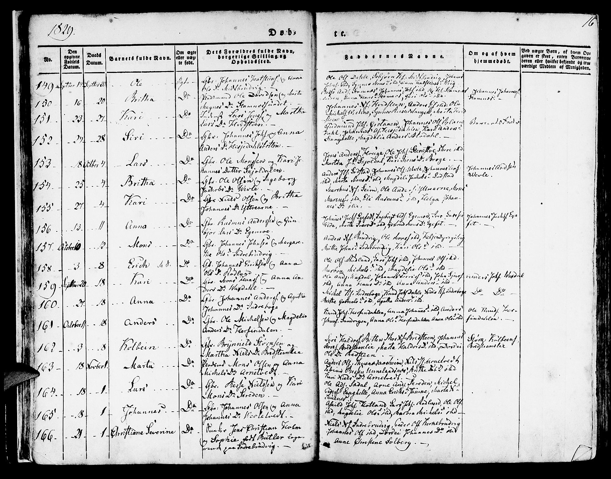 Haus sokneprestembete, AV/SAB-A-75601/H/Haa: Parish register (official) no. A 14, 1827-1838, p. 16