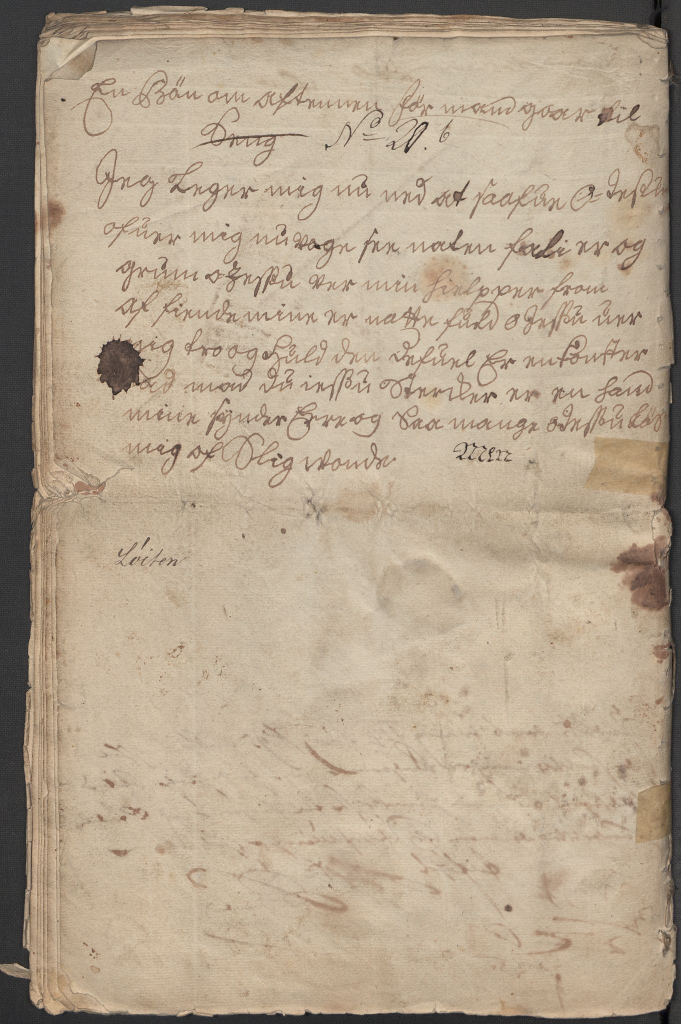 Riksarkivets diplomsamling, RA/EA-5965/F15/L0011: Prestearkiv - Hedmark, 1575-1735, p. 153