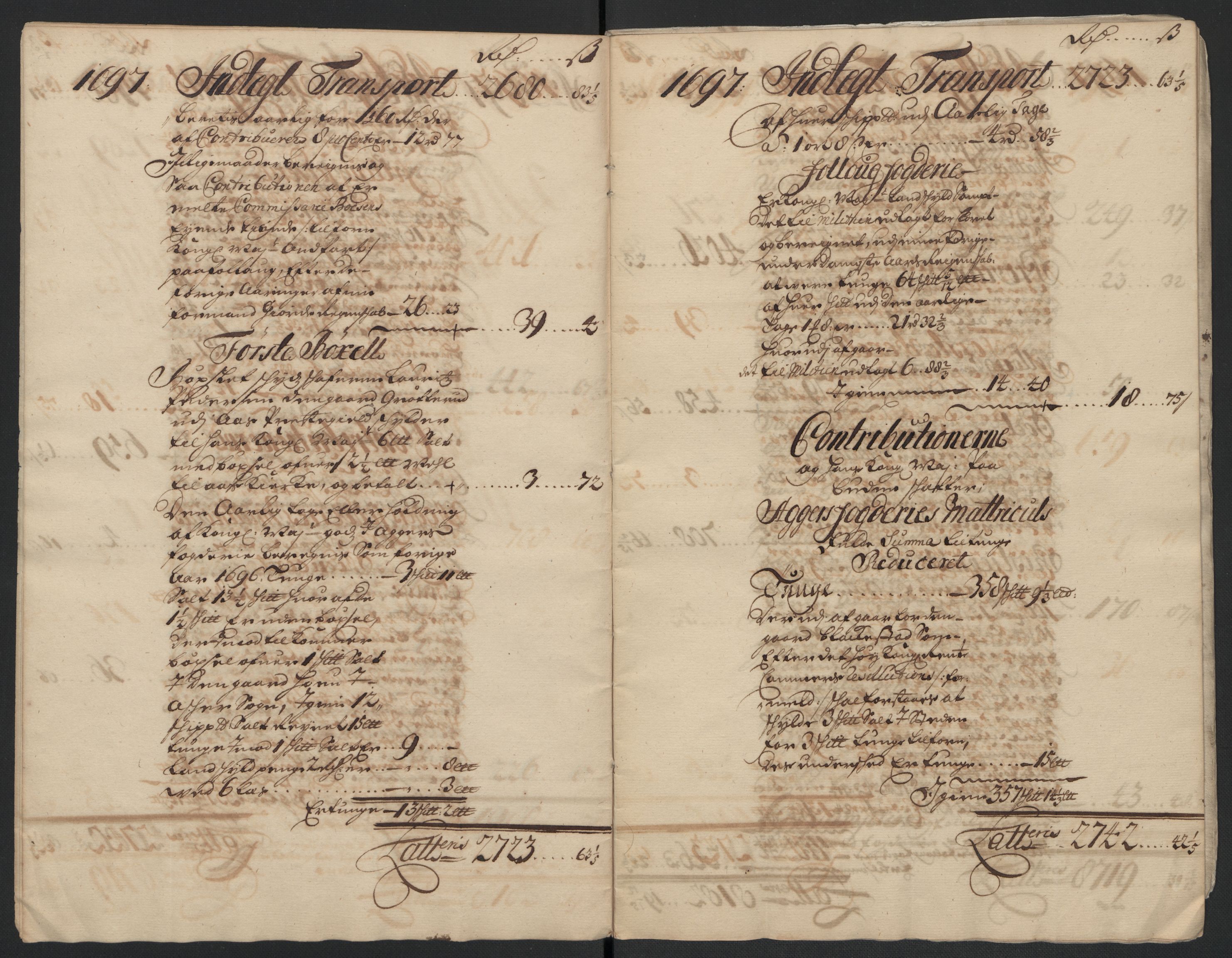 Rentekammeret inntil 1814, Reviderte regnskaper, Fogderegnskap, AV/RA-EA-4092/R10/L0440: Fogderegnskap Aker og Follo, 1696-1697, p. 244