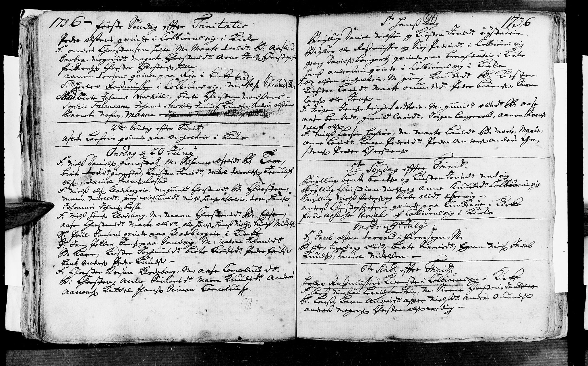 Øyestad sokneprestkontor, SAK/1111-0049/F/Fa/L0004: Parish register (official) no. A 4, 1730-1750, p. 64