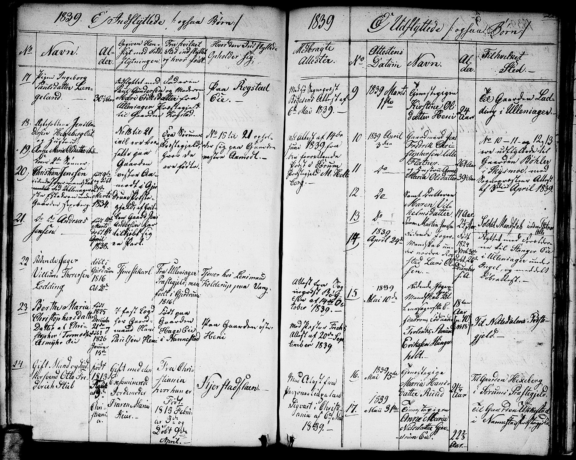 Gjerdrum prestekontor Kirkebøker, SAO/A-10412b/G/Ga/L0002: Parish register (copy) no. I 2, 1836-1850, p. 225