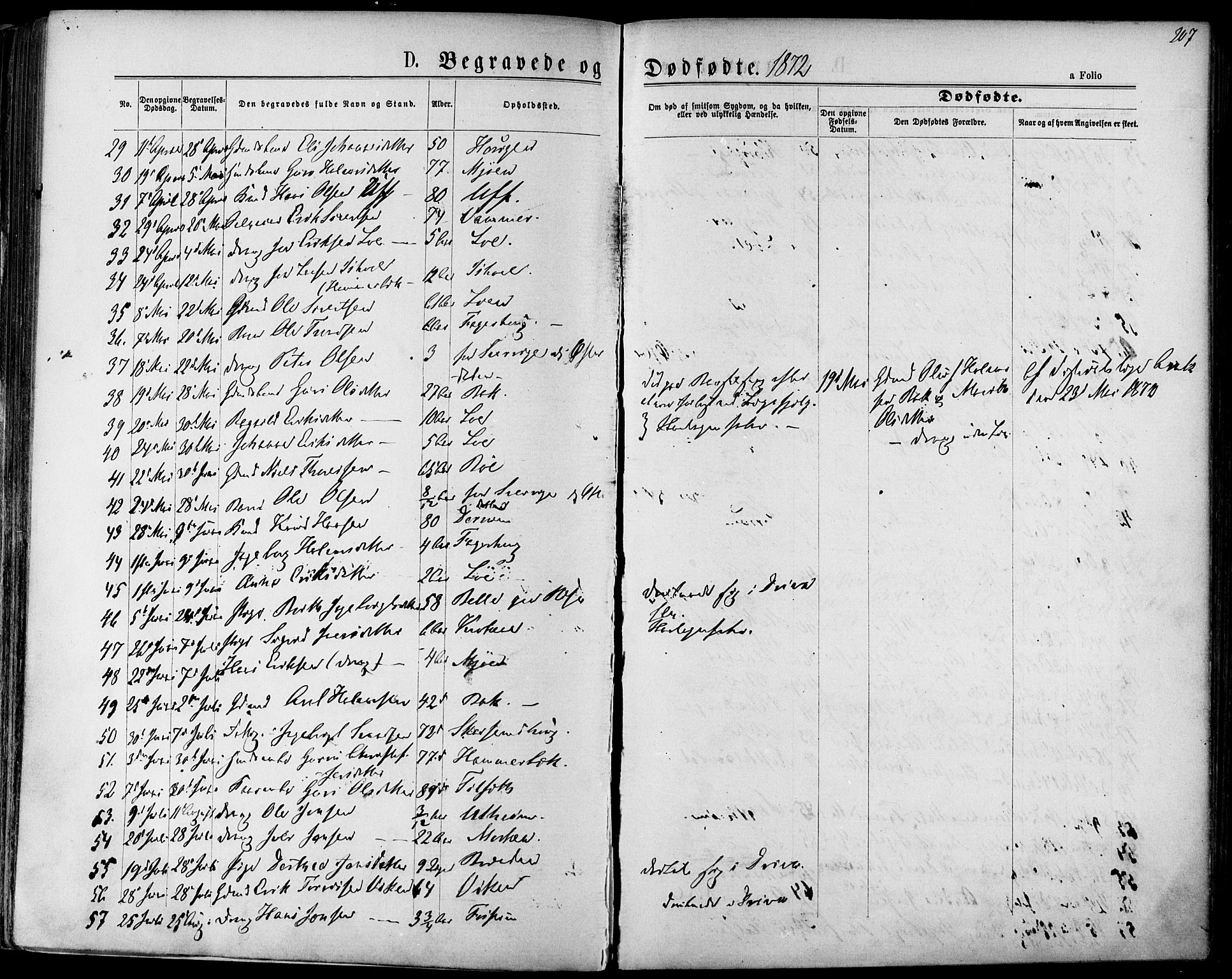 Ministerialprotokoller, klokkerbøker og fødselsregistre - Sør-Trøndelag, SAT/A-1456/678/L0900: Parish register (official) no. 678A09, 1872-1881, p. 207